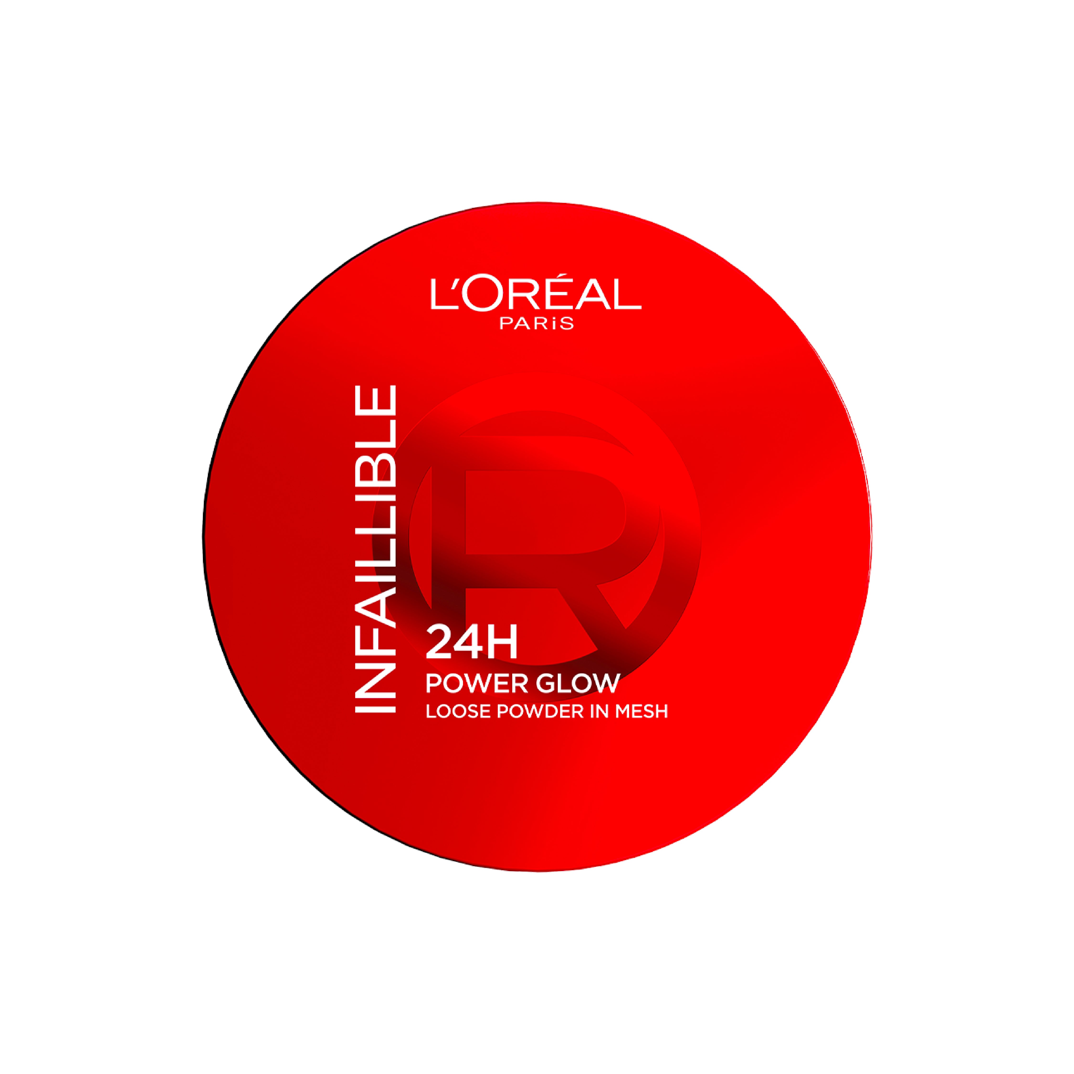 L'Oreal Paris Infaillible 24H Power Glow Loose Powder in Mesh, Pore Blurring, Radiant Glow, and Hydrating Formula Universal Lebanon