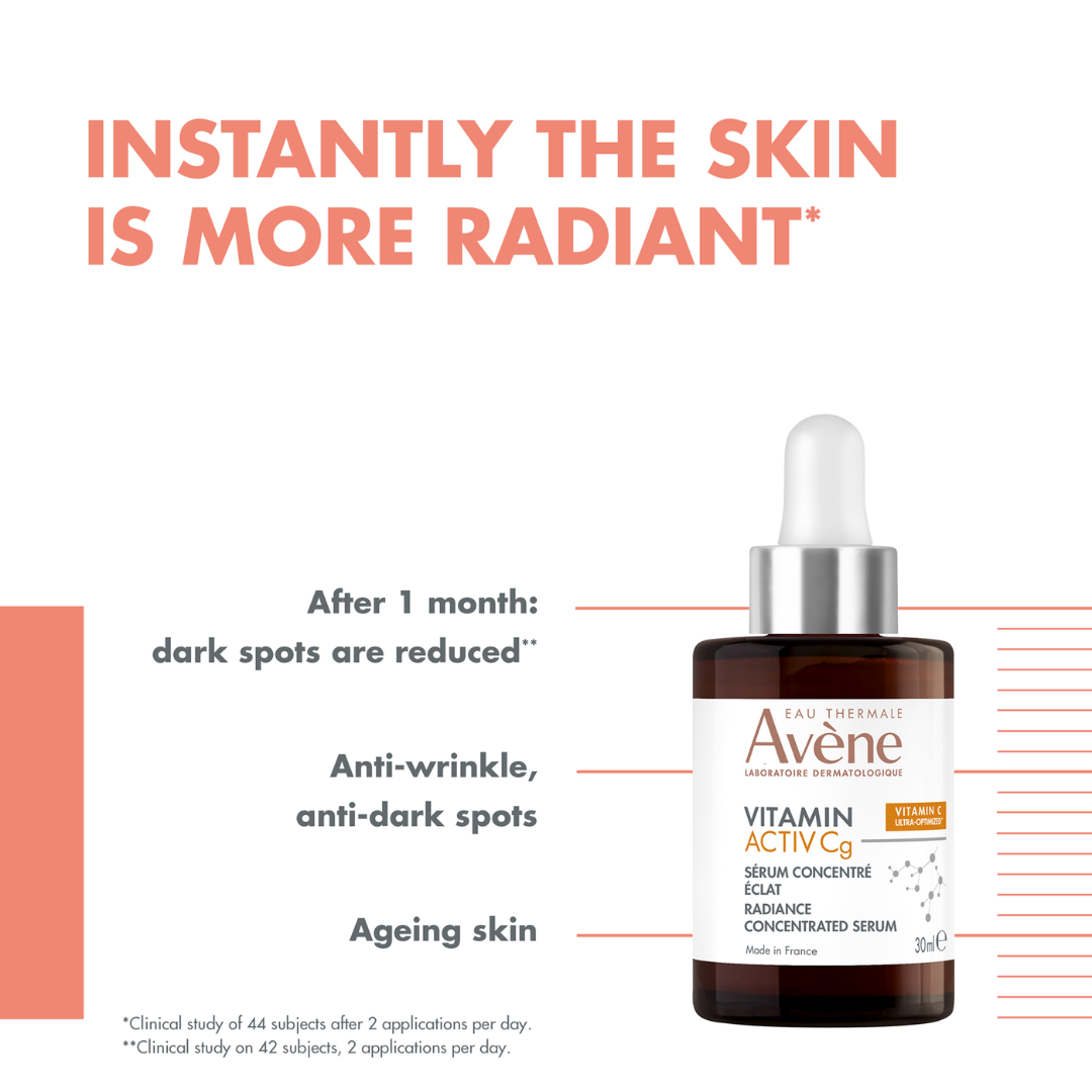 Buy Avène Radiance Vitamin Activ Cg Corrector Serum & Get a FREE 10ml Hyaluron Activ B3 Plumping Serum