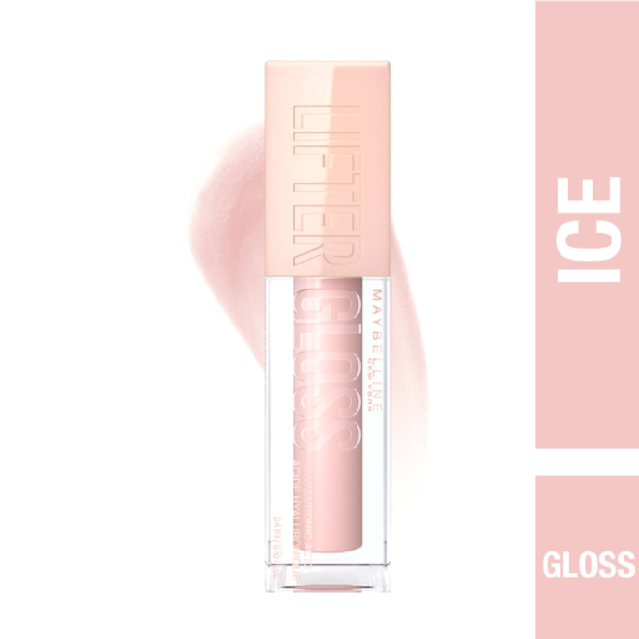 Maybelline New York Lifter Gloss Lip Gloss Makeup with Hyaluronic Acid for Smooth and Hydrated Lips 002 Ice Lebanon