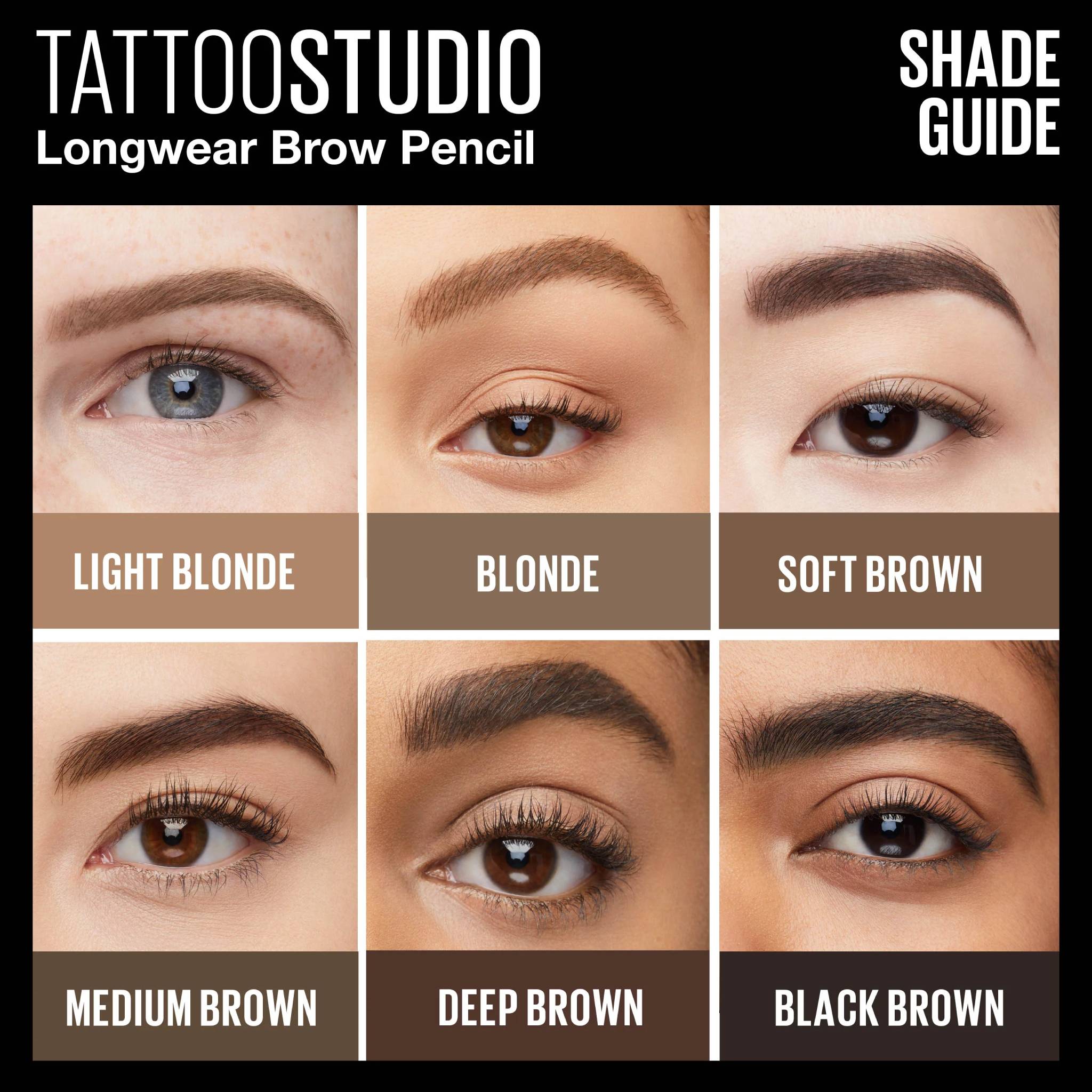 Maybelline New York Tattoo Studio 36H Pigment Brow Pencil 05 Medium Brown Lebanon