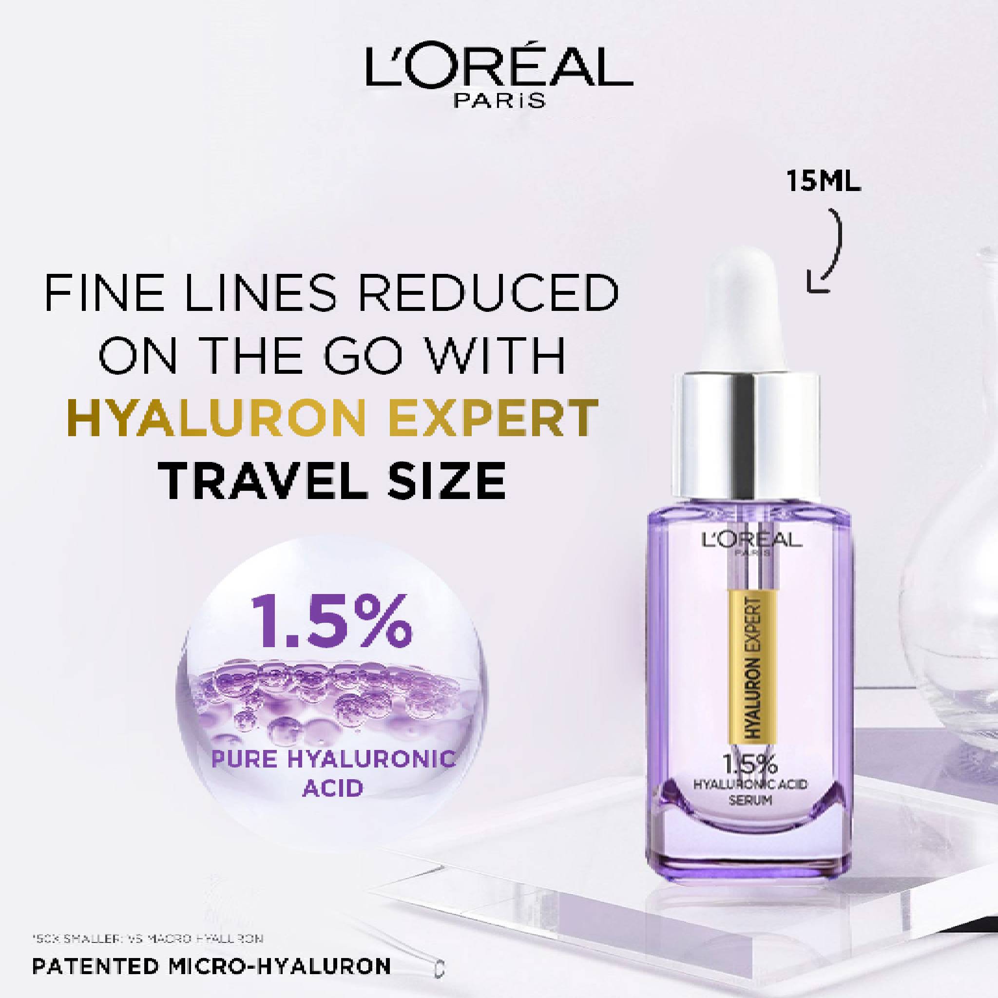 L'Oreal Paris Hyaluron Expert Moisturiser and Anti-Aging Plumping Serum with Hyaluronic Acid 30ml Lebanon