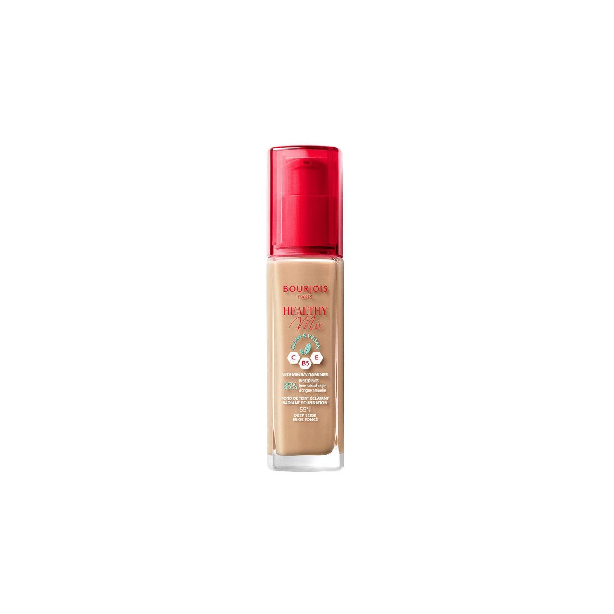 Bourjois Paris Healthy Mix Clean Foundation 55N Dark Beige Lebanon