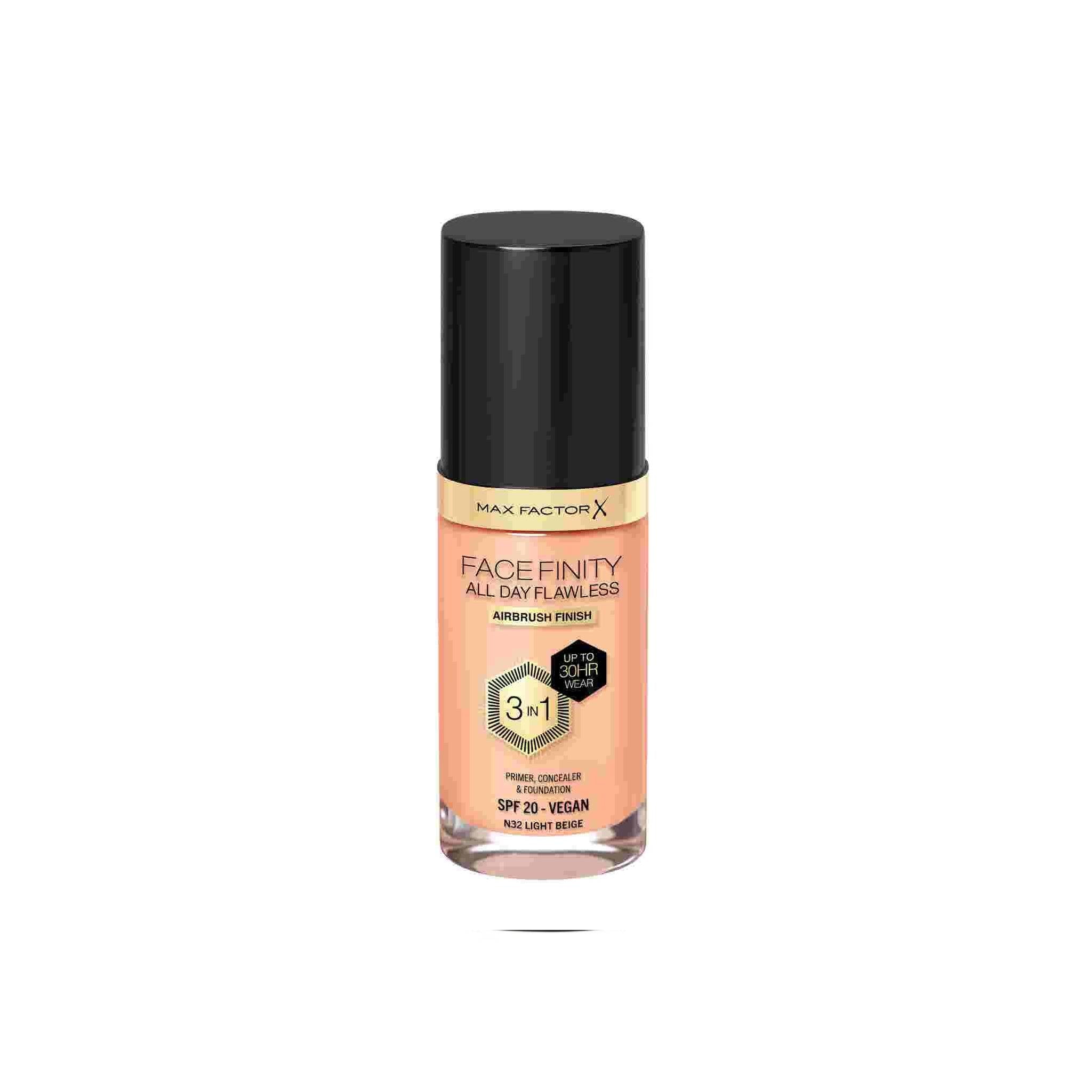 Max Factor Facefinity All Day Flawless Vegan 3 in 1 Foundation N32 Light Beige Lebanon