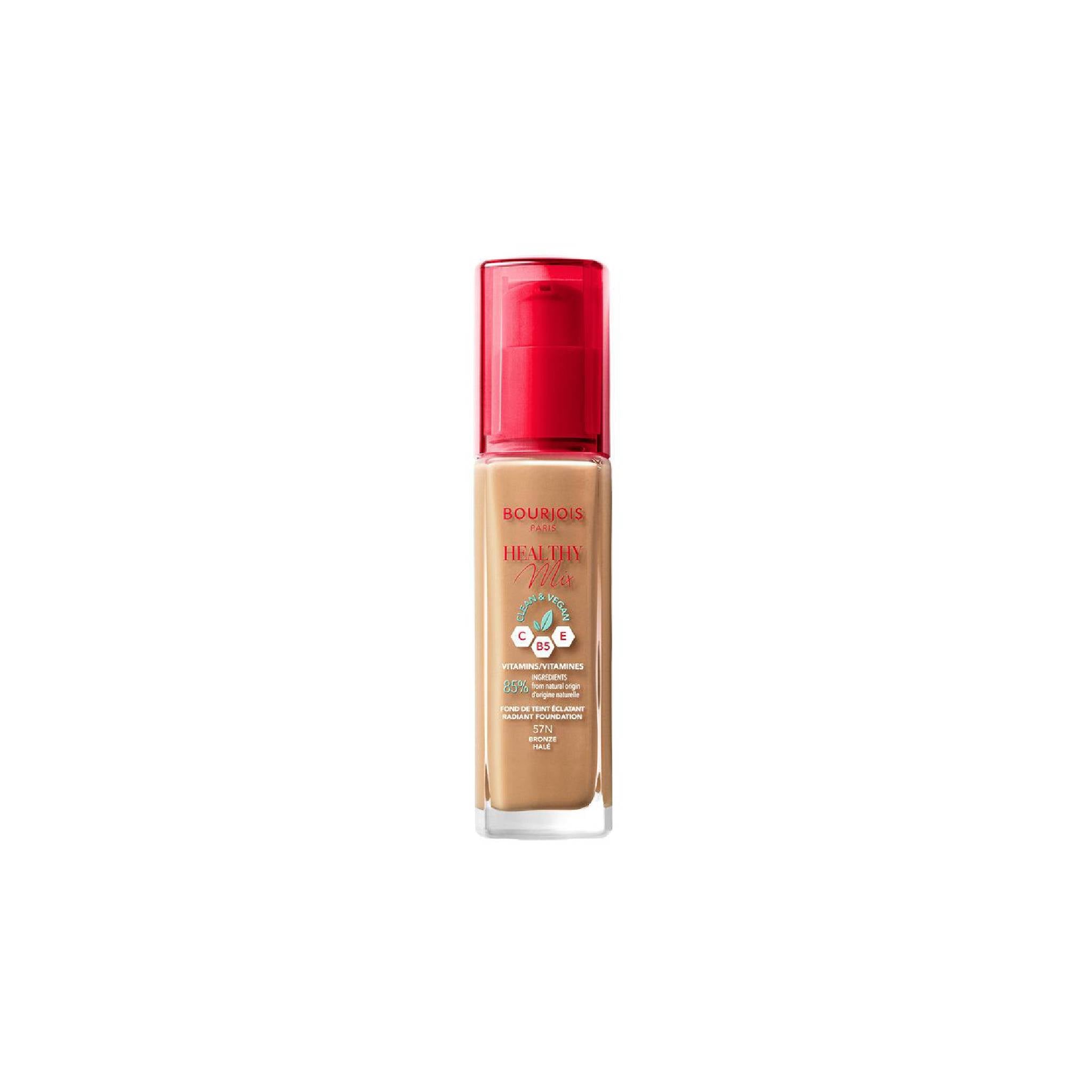 Bourjois Paris Healthy Mix Clean Foundation 57N Bronze Lebanon