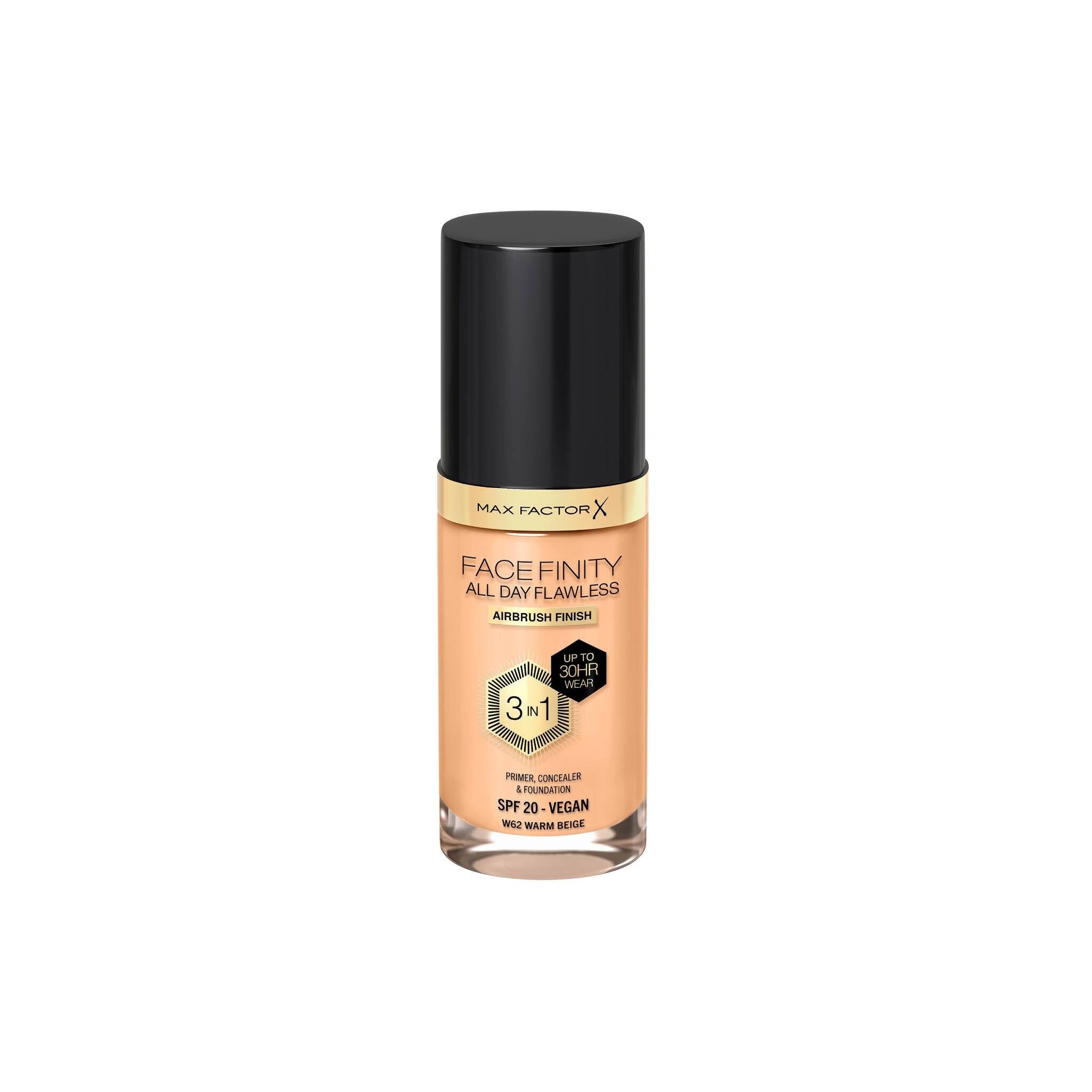 Max Factor Facefinity All Day Flawless Vegan 3 in 1 Foundation W62 Warm Beige Lebanon