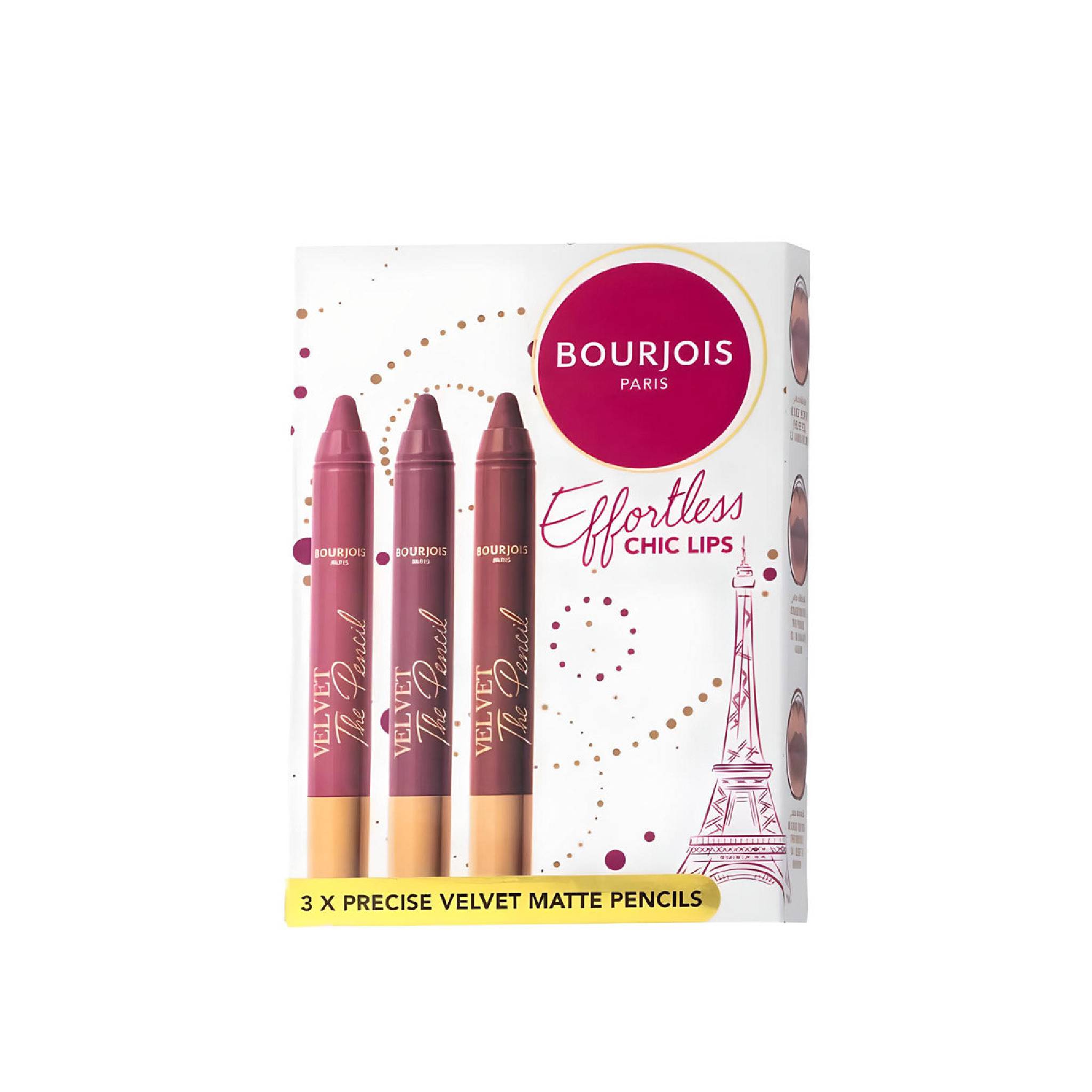 Bourjois Paris Bourjois Effortless Chic Lips Velvet Matte Pencils Kit Lebanon