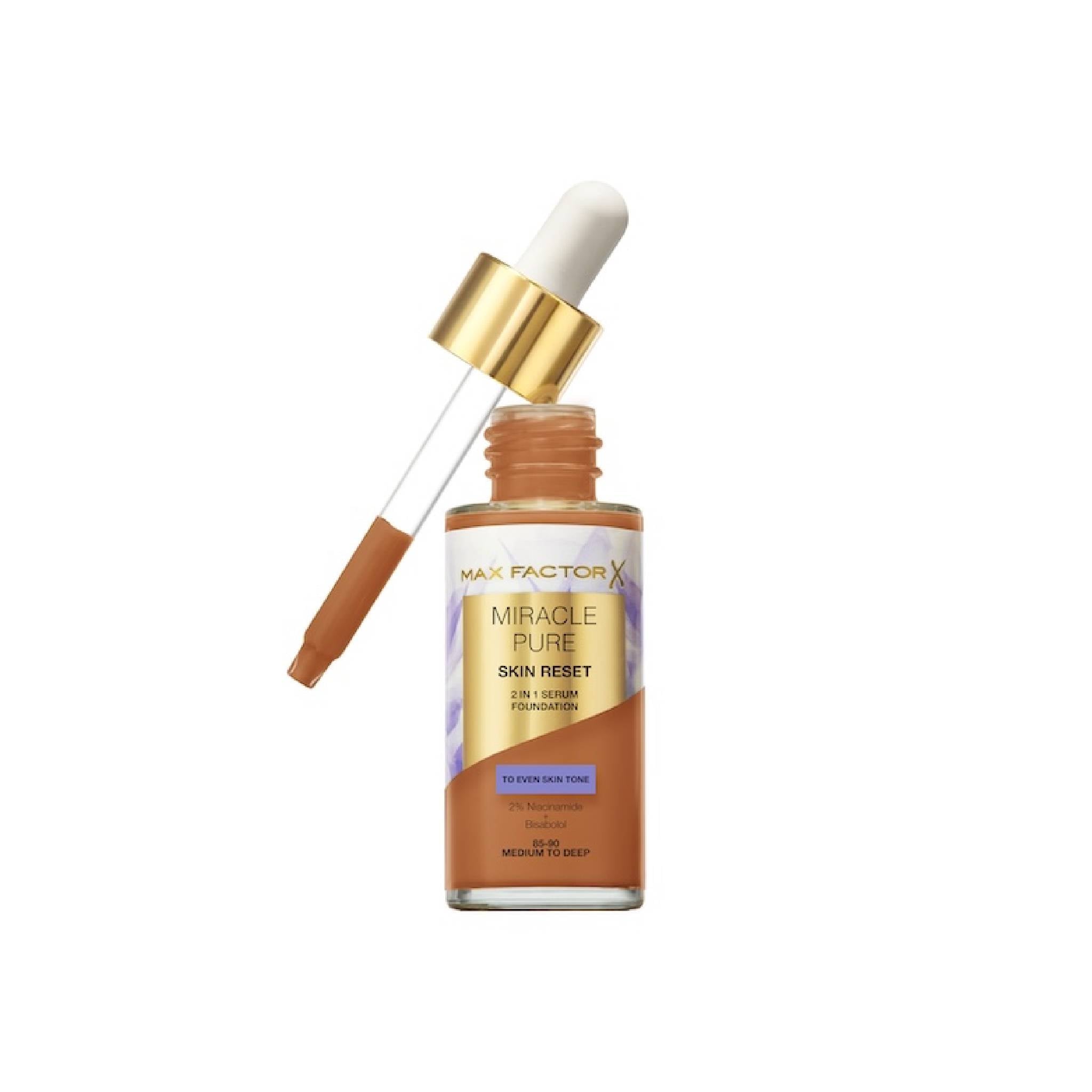 Max Factor Miracle Pure Skin Reset 2-in-1 Serum Foundation 85-90 Medium to deep Lebanon