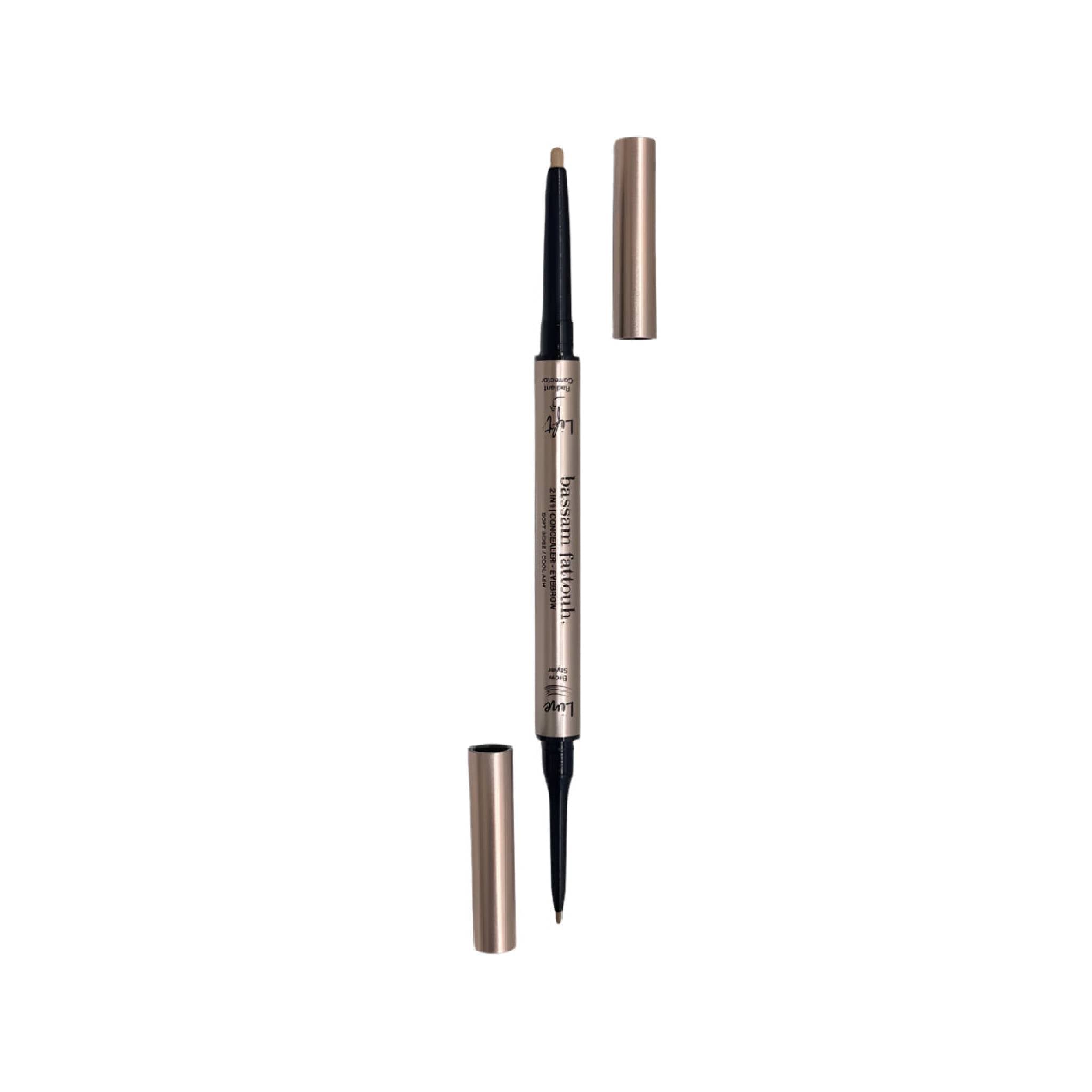 Bassam Fattouh Cosmetics 2 in 1 Soft Beige Concealer Eyebrow Cool Ash Lebanon