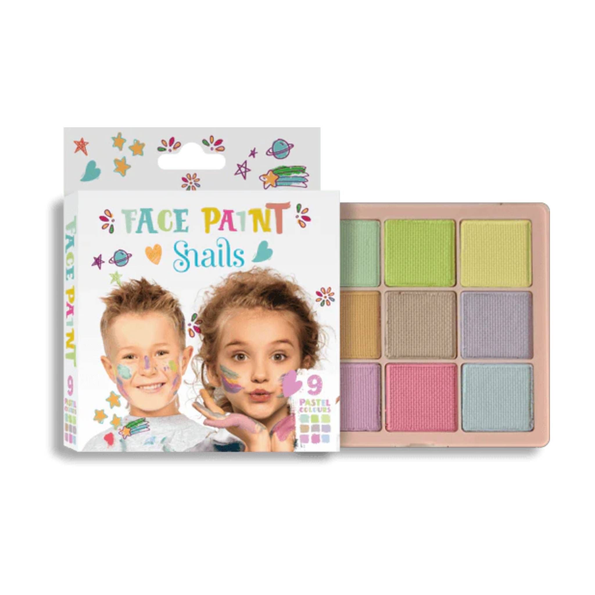 Snails Safe Nails Face Paint Palette 9 Pastel Colours Lebanon