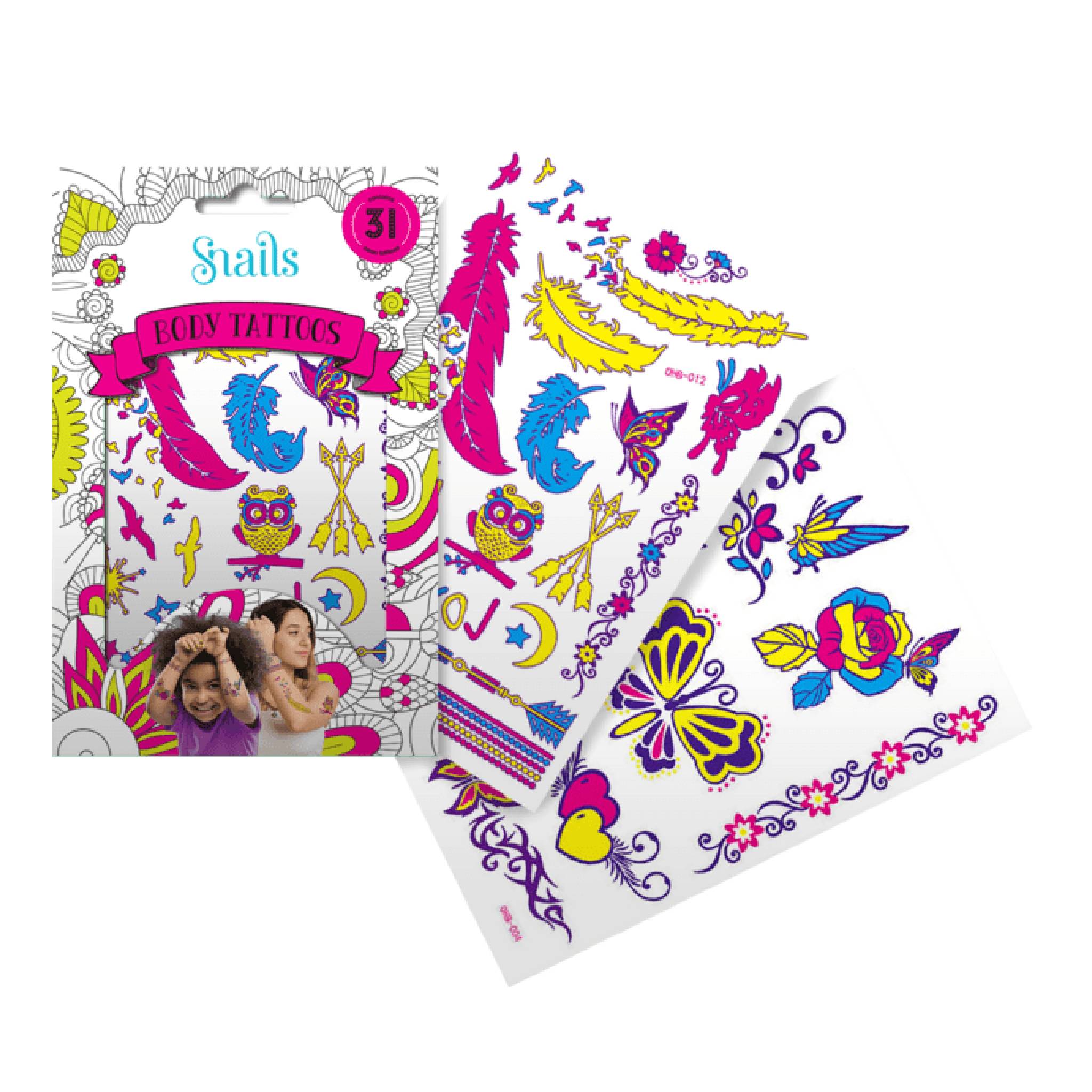 Snails Safe Nails Tattoo Neon Lebanon