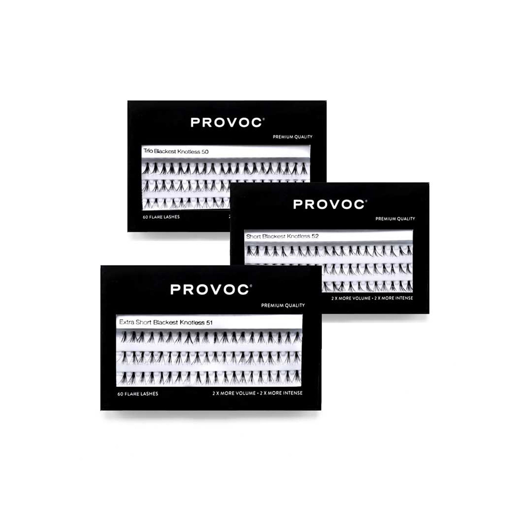 Provoc Flare Lashes 40 Trio Blackest Lebanon