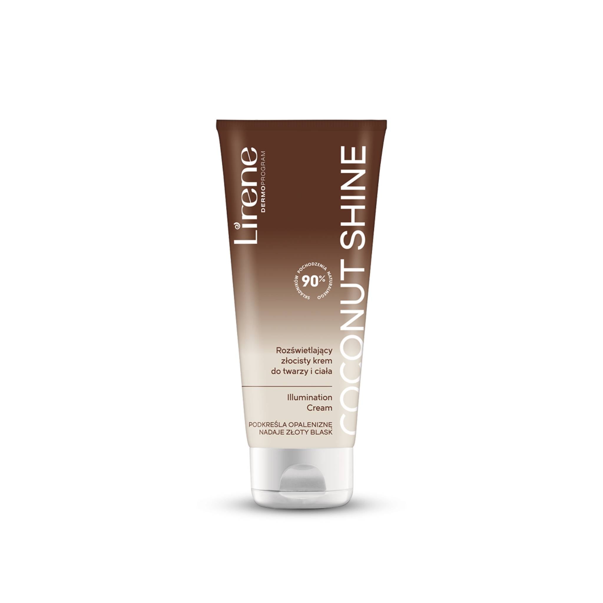 Lirene PERFECT TAN Illuminating Golden Body and Face Cream Coconut Shine 150ml Lebanon
