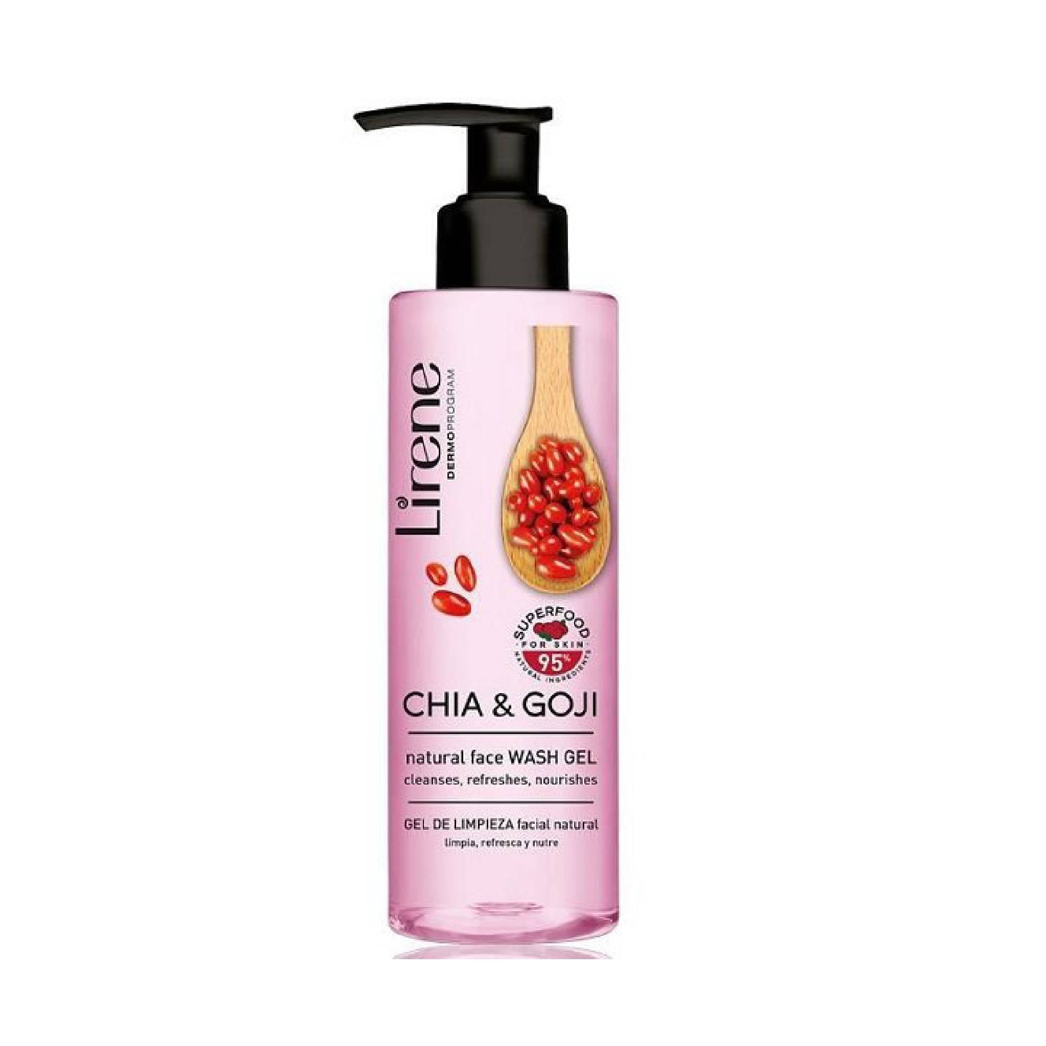 Lirene Super Food Face Wash Gel Chia & Goji 190ml Lebanon