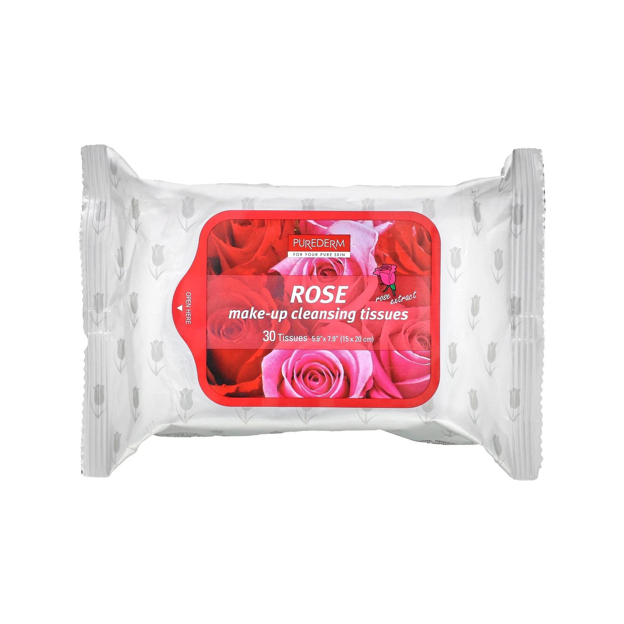 Purederm Rose Makeup Cleansing Tissues 30Sheets Lebanon