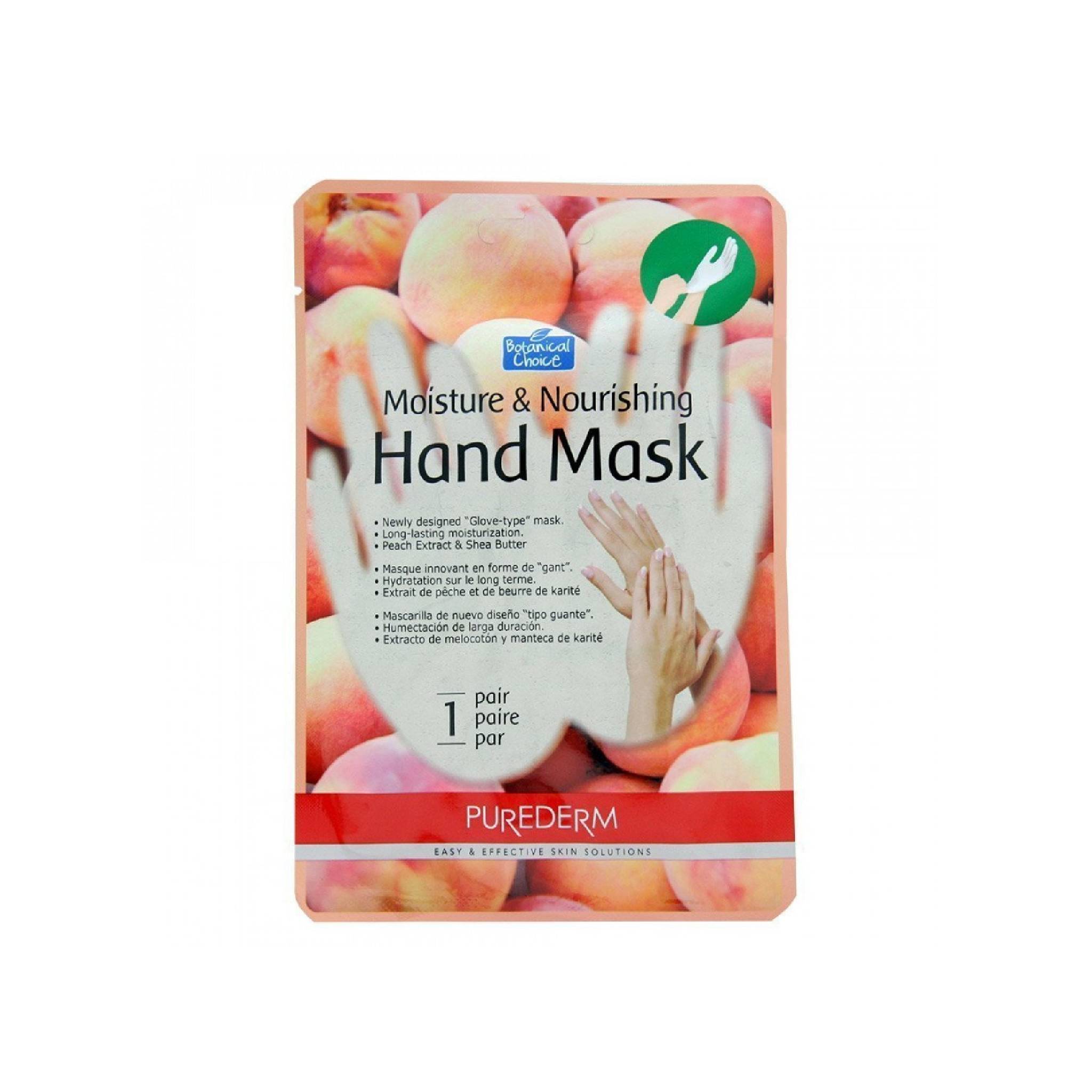 Purederm Moisture and Nourishing Hand Mask Peach 1Pair Lebanon