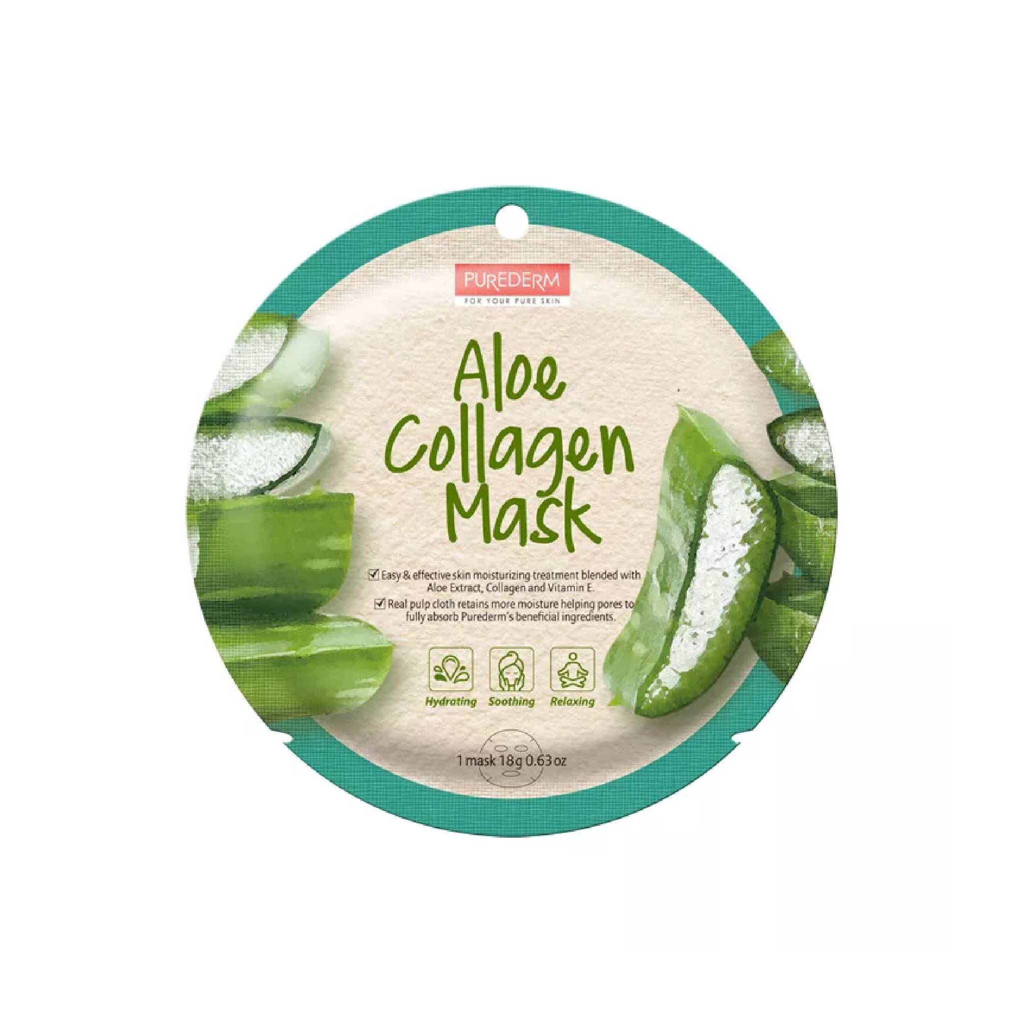 Purederm Aloe Collagen Mask 1Mask Lebanon