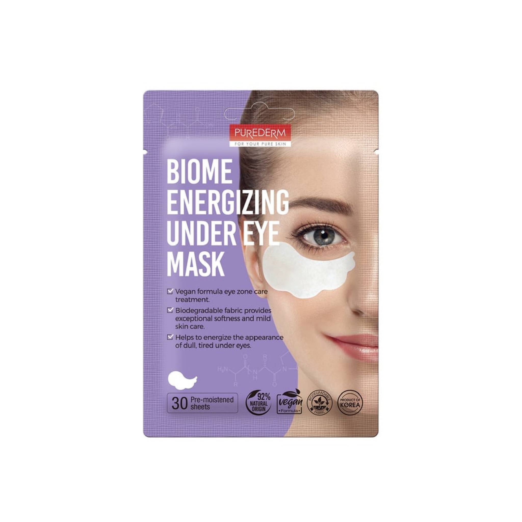 Purederm Biome Energizing Under Eye Mask 30Sheets Lebanon