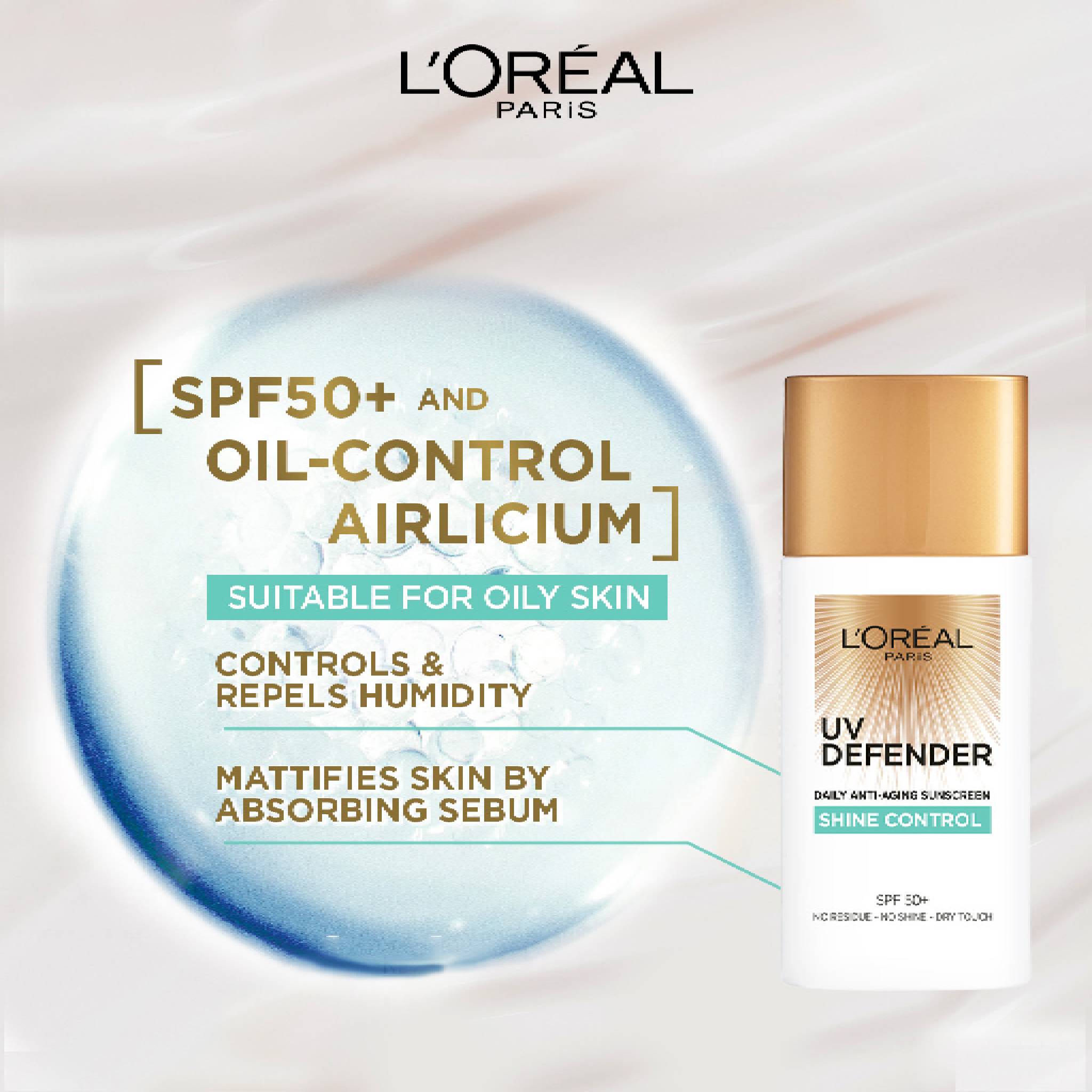 UV Defender Sunscreen SPF50+/PA++++ - Shine Control