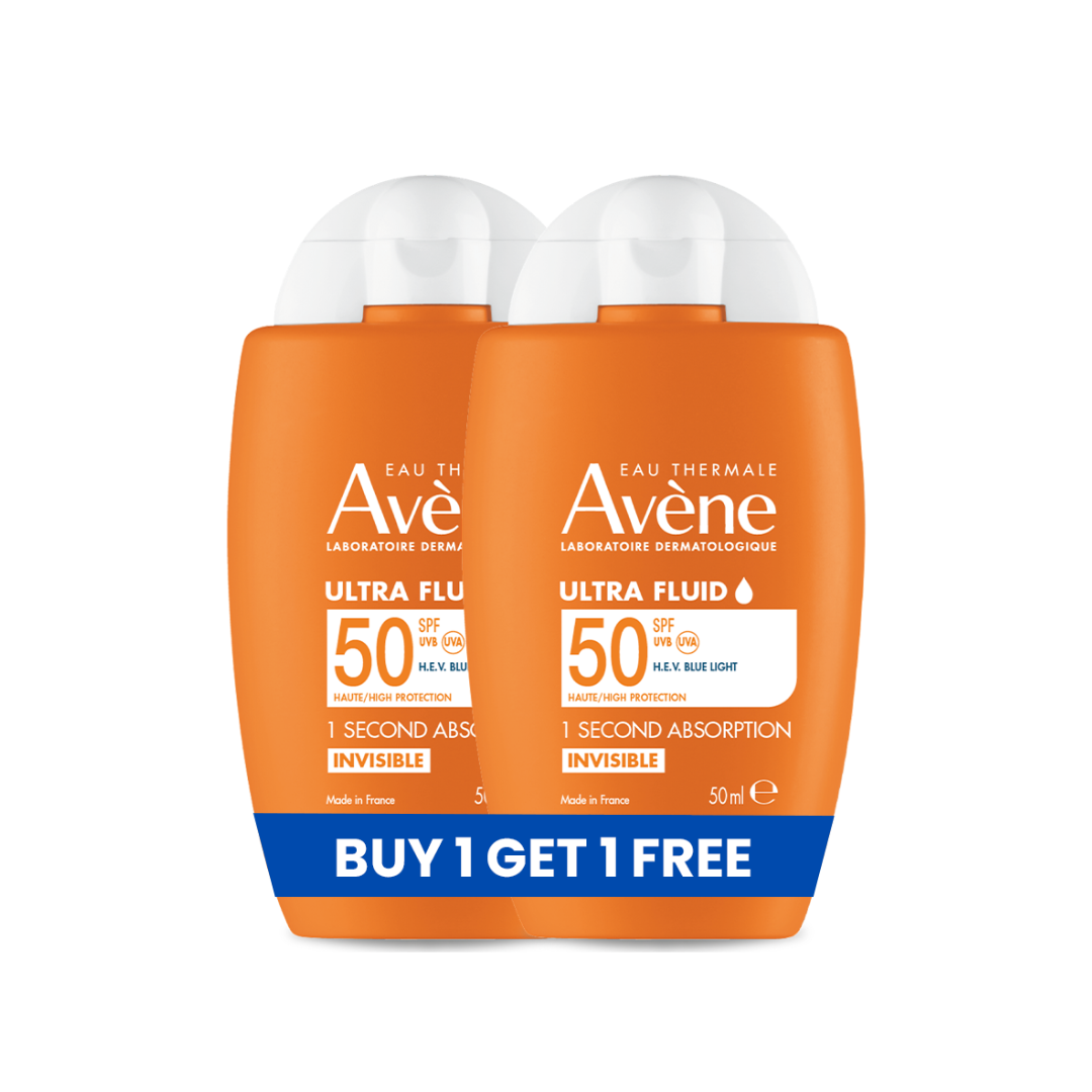 Avène Ultra Fluid Invisible SPF50+ Sunscreen Buy 1 Get 1 Free Lebanon