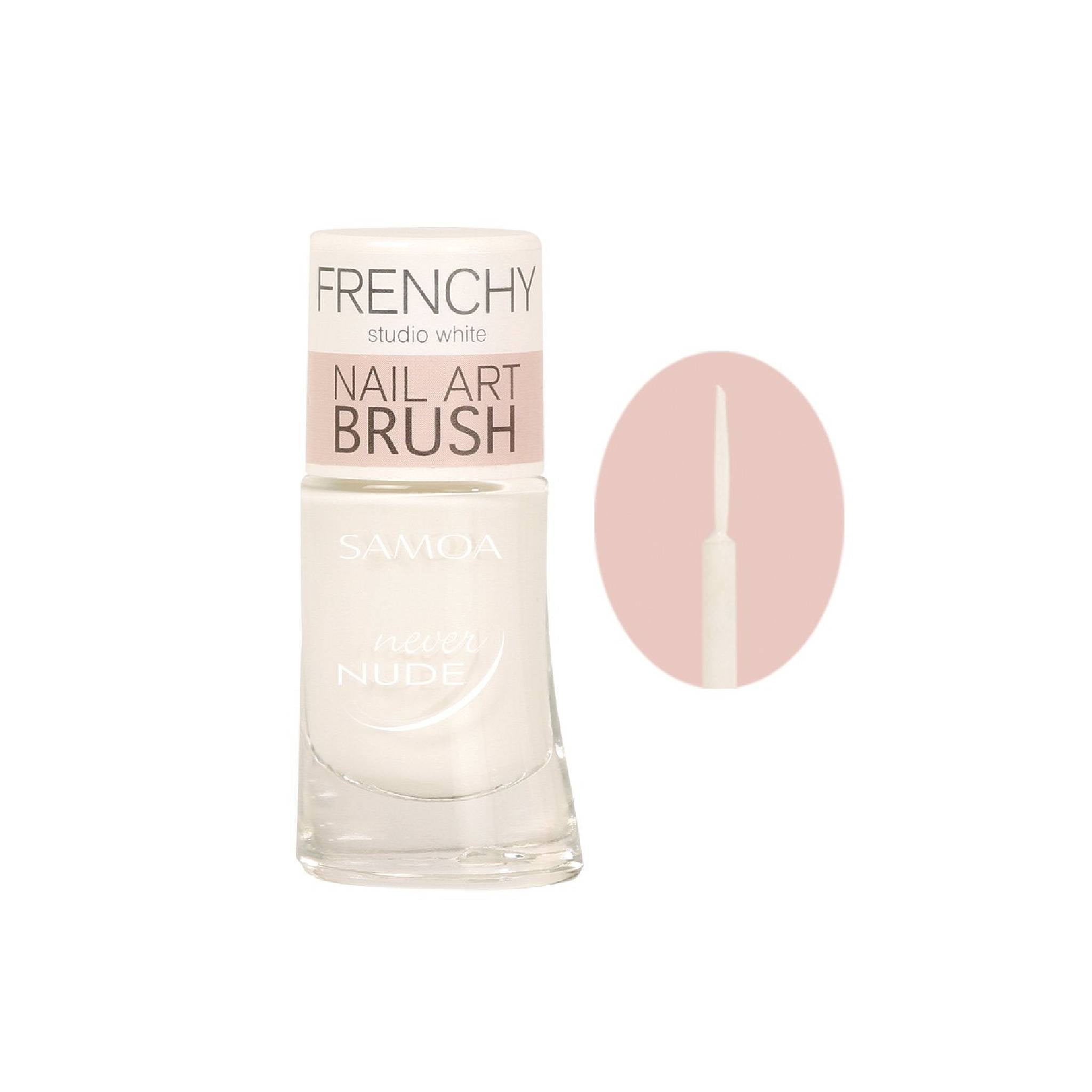 Samoa Cosmetics Frenchy Studio White Nail Art Brush Nail Polish Lebanon