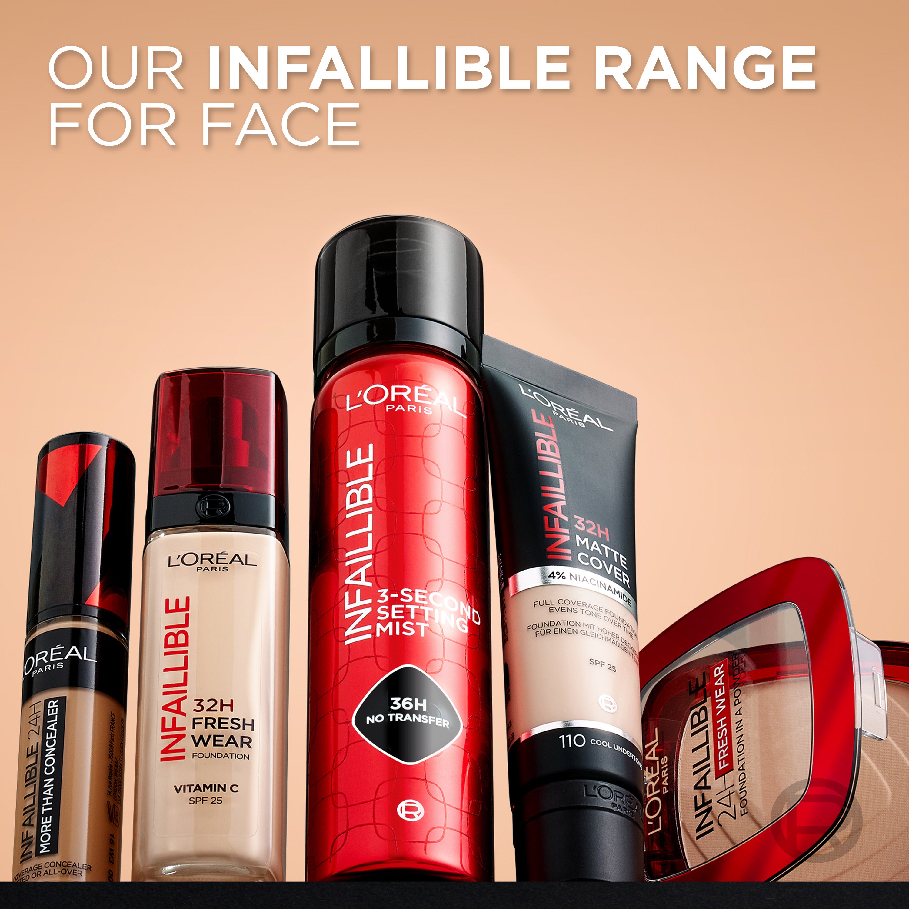 Makeup Infaillible 32H Freshwear Longwear Liquid Foundation, Vitamin C, SPF25