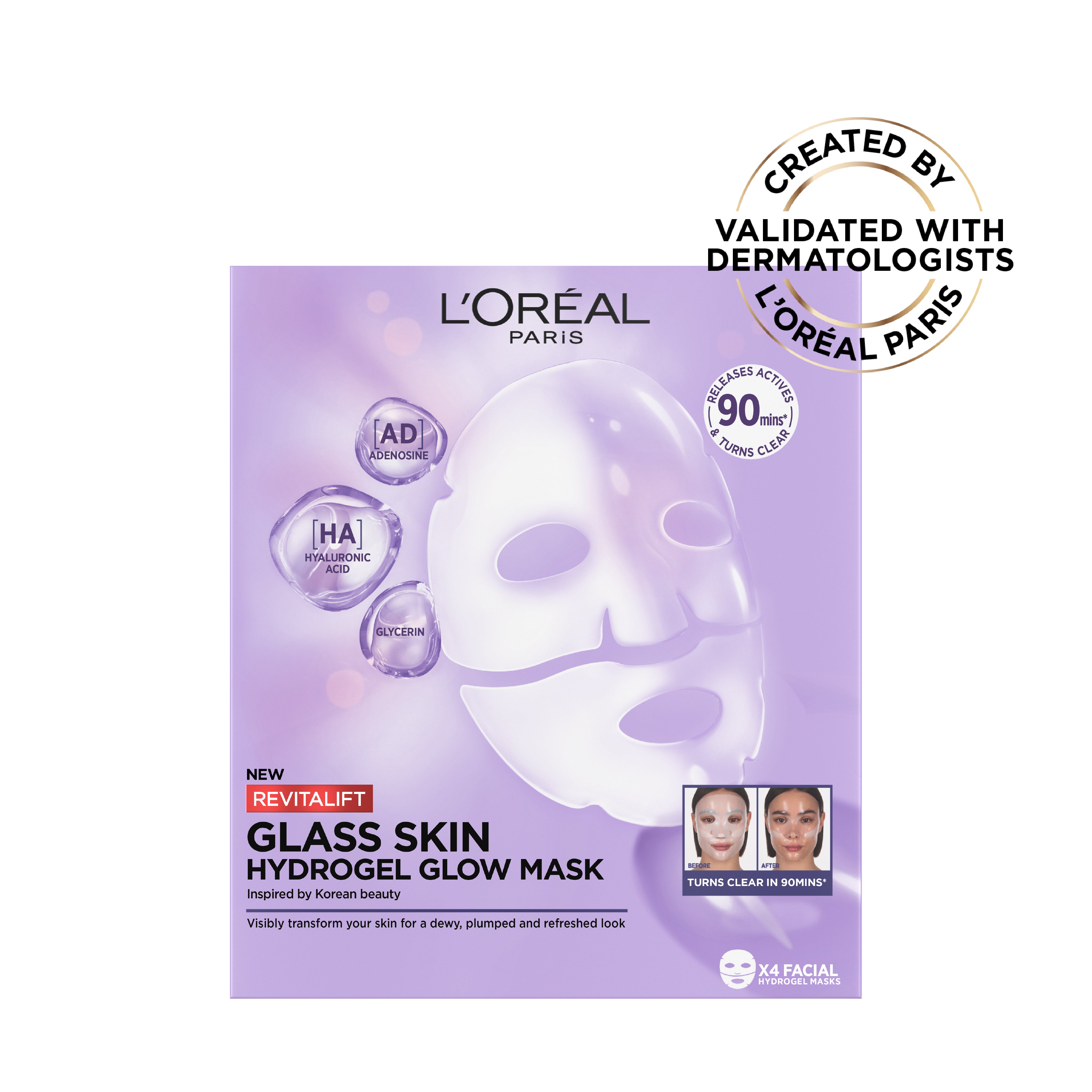 L'Oreal Paris Revitalift Glass Skin Hydrogel Glow Mask 25g Lebanon