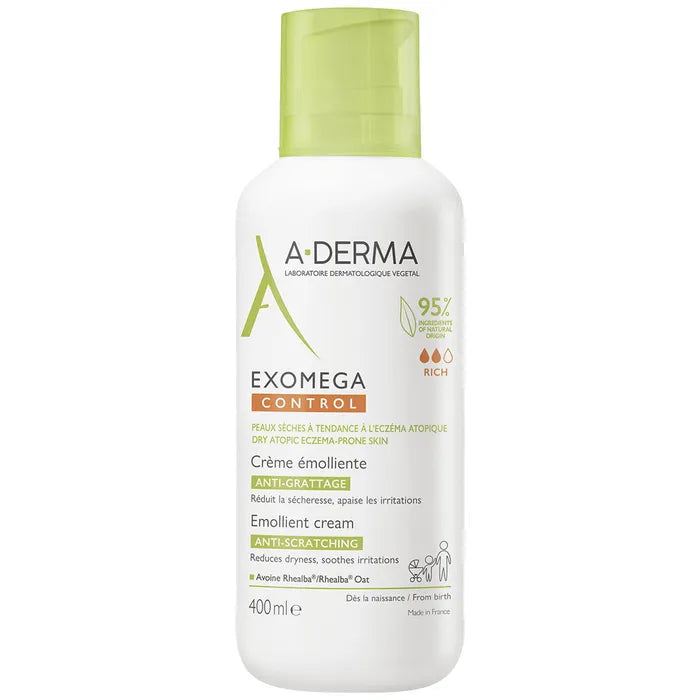 A-Derma Exomega Control Anti-Itch Emollient Cream 400ml Lebanon
