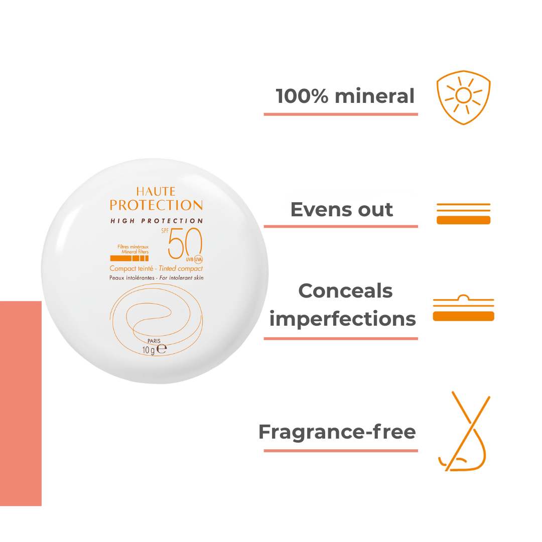 High Protection Compact Tinted, Sand, Spf 50