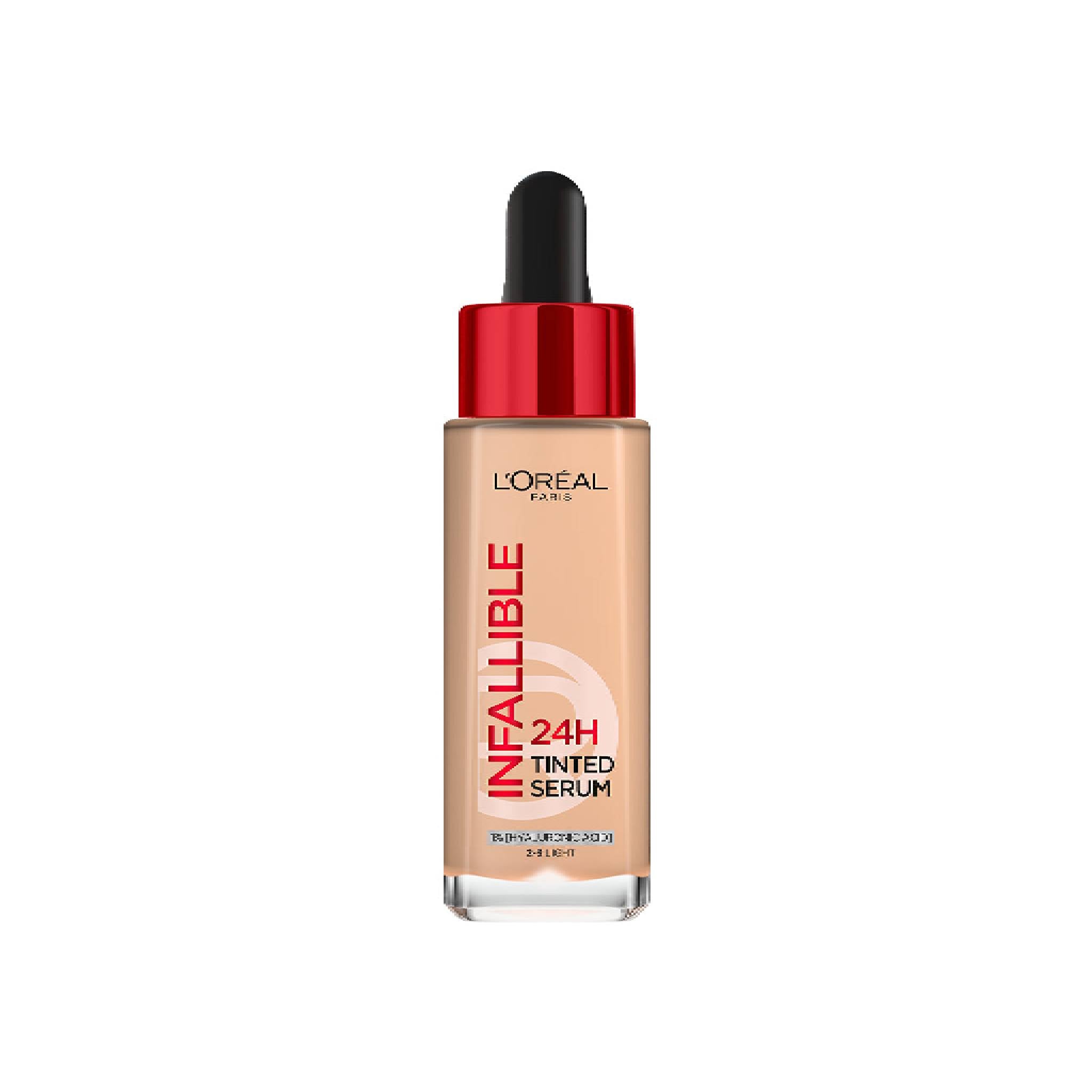 L'Oreal Paris 24H Tinted Serum with 1% Hyaluronic Acid for Radiant Hydrated Skin, Light to Medium Coverage Medium 4-5 Lebanon