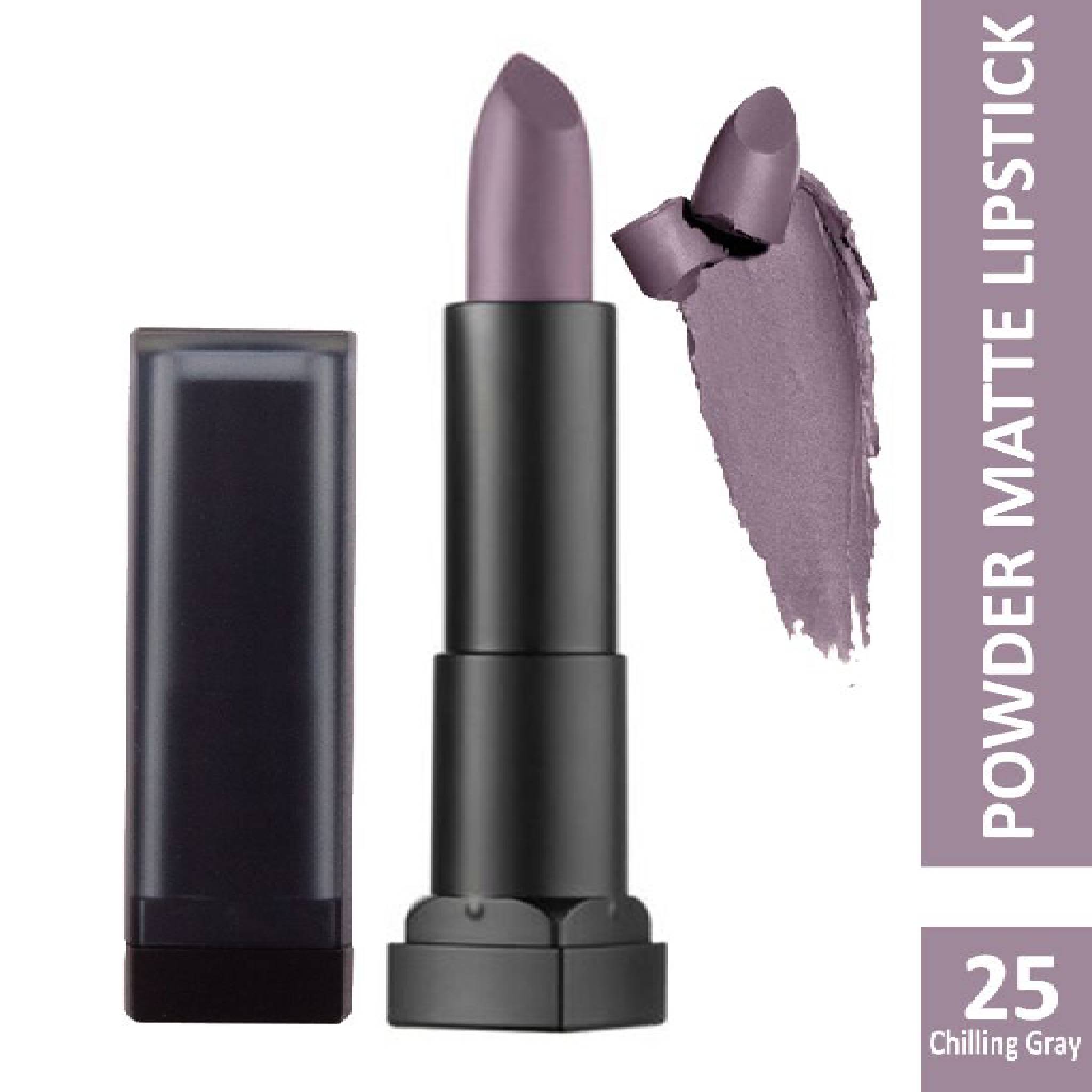 Maybelline New York Color Sensational Powder Matte Lipstick 25 Chilling Grey Lebanon