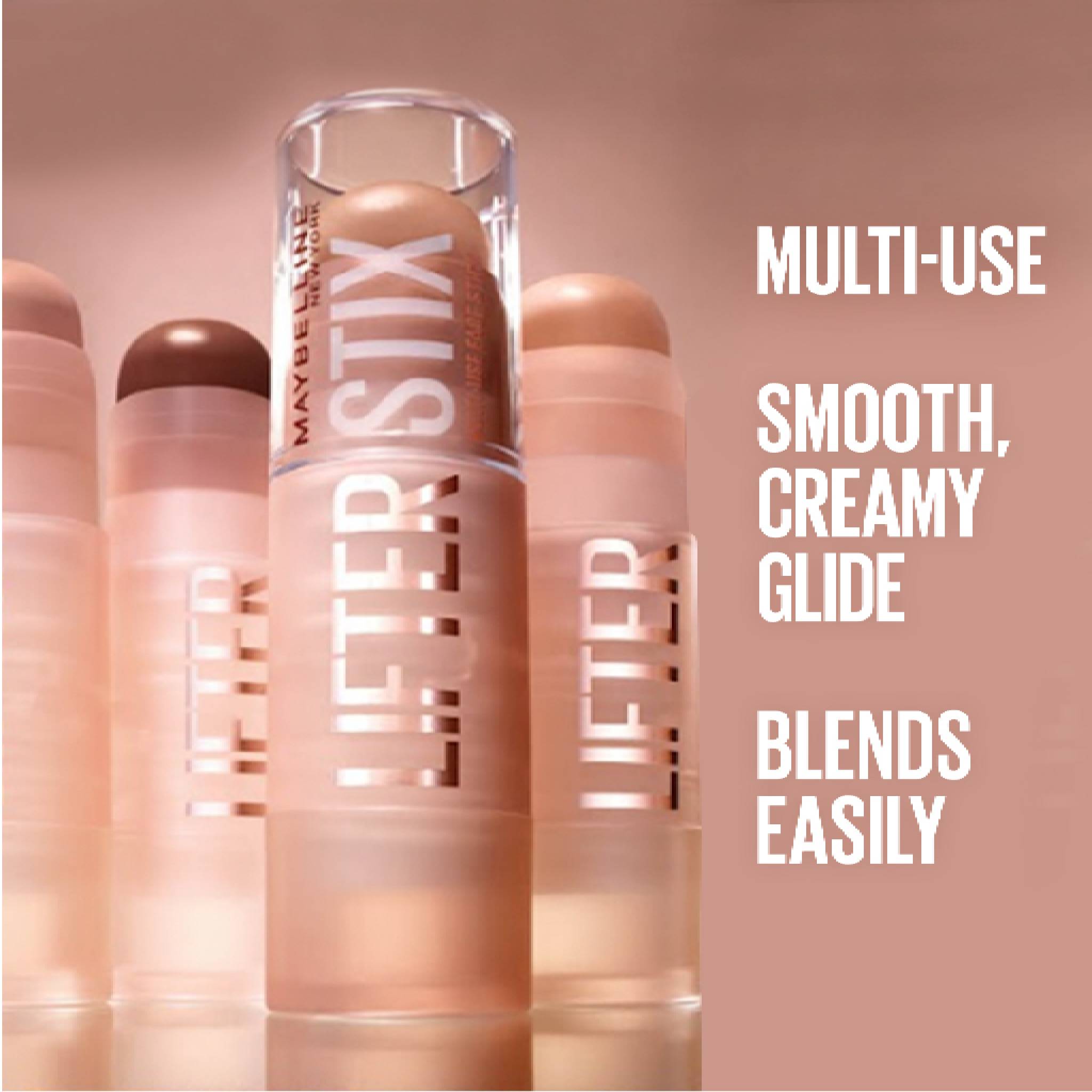 Maybelline New York Maybelline New York Lifter Stix Multi-Use Face Stick Contour, Bronzer, Concealer and Foundation Stick, All-In-One Creamy Face Makeup 20 Lebanon