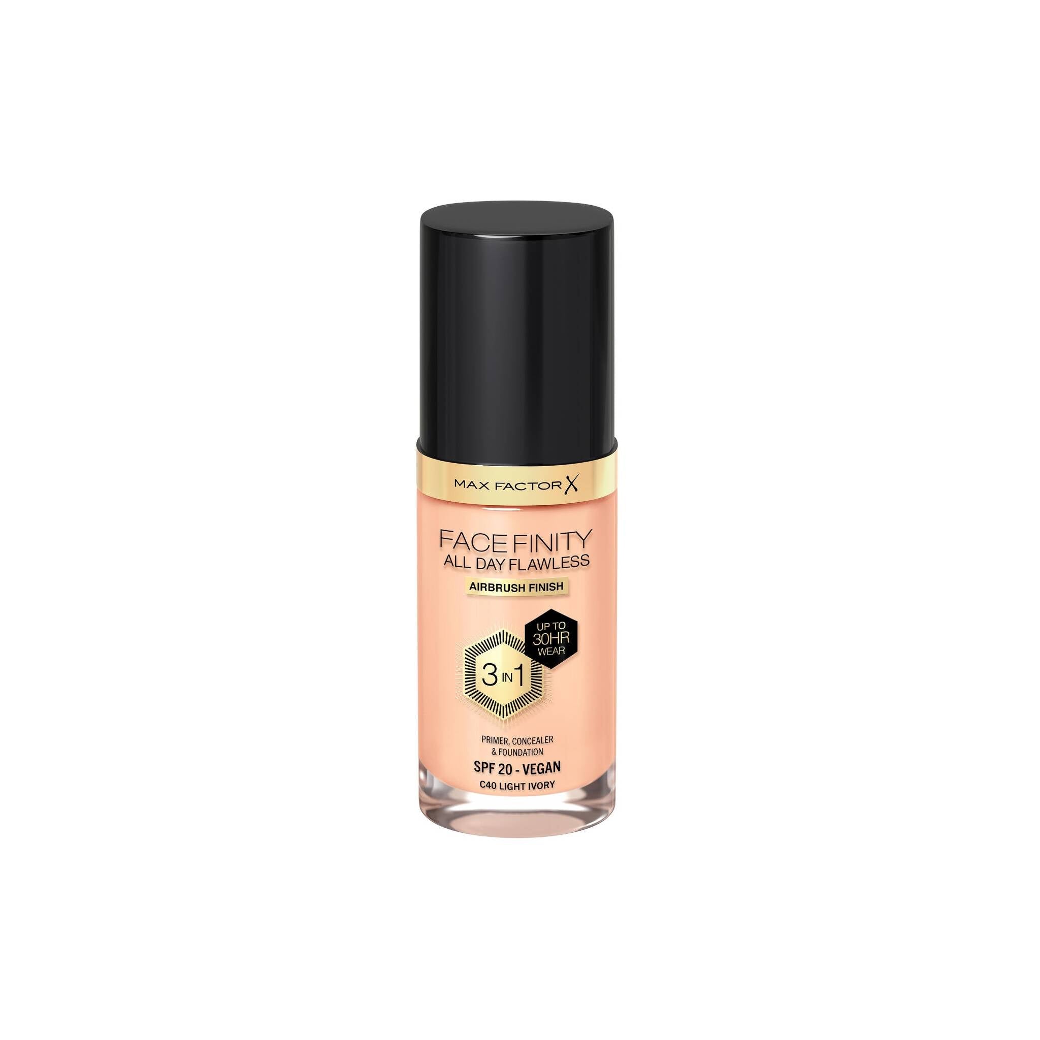 Max Factor Facefinity All Day Flawless Vegan 3 in 1 Foundation C40 Light Ivory Lebanon