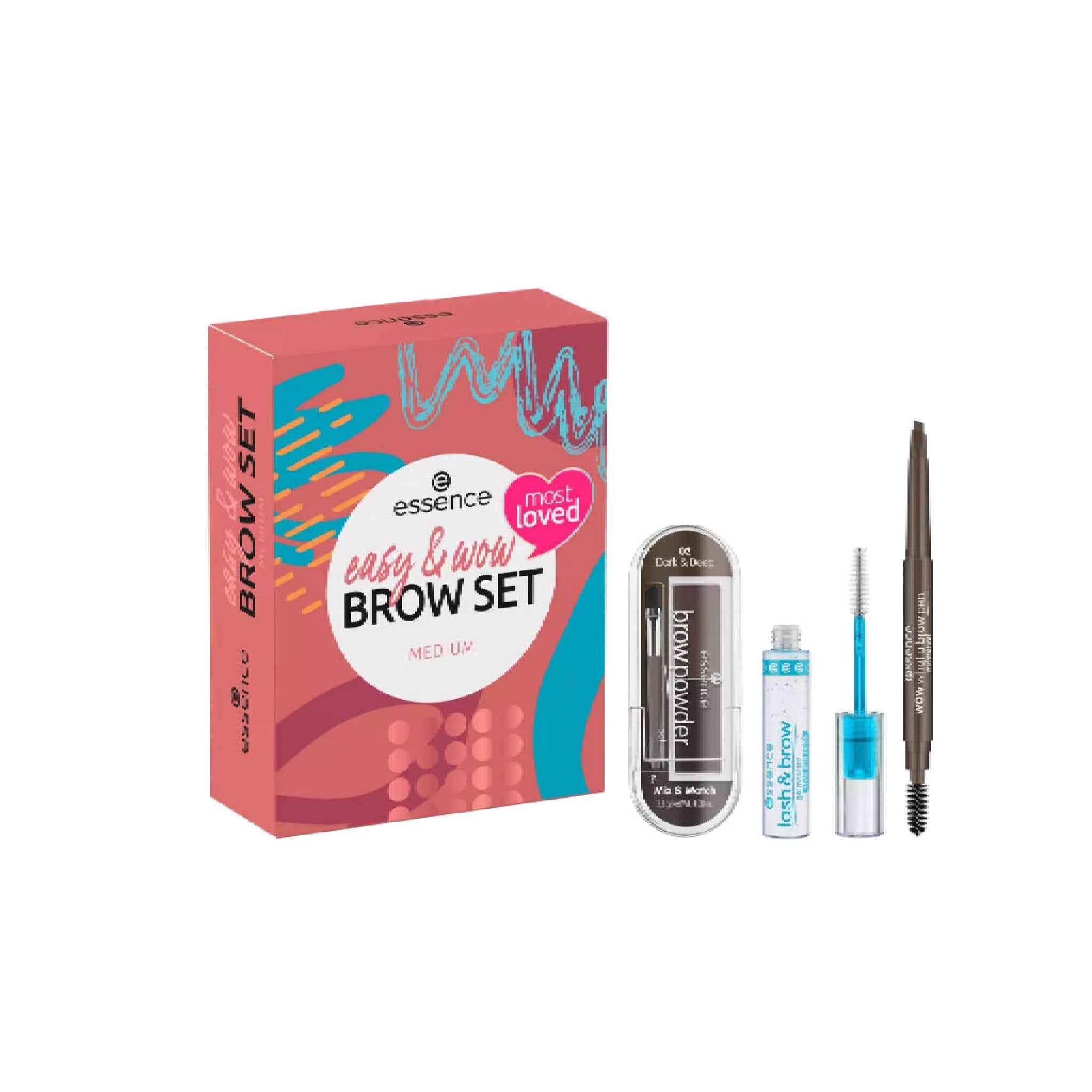 Essence Easy & Wow Brow Set Medium Lebanon