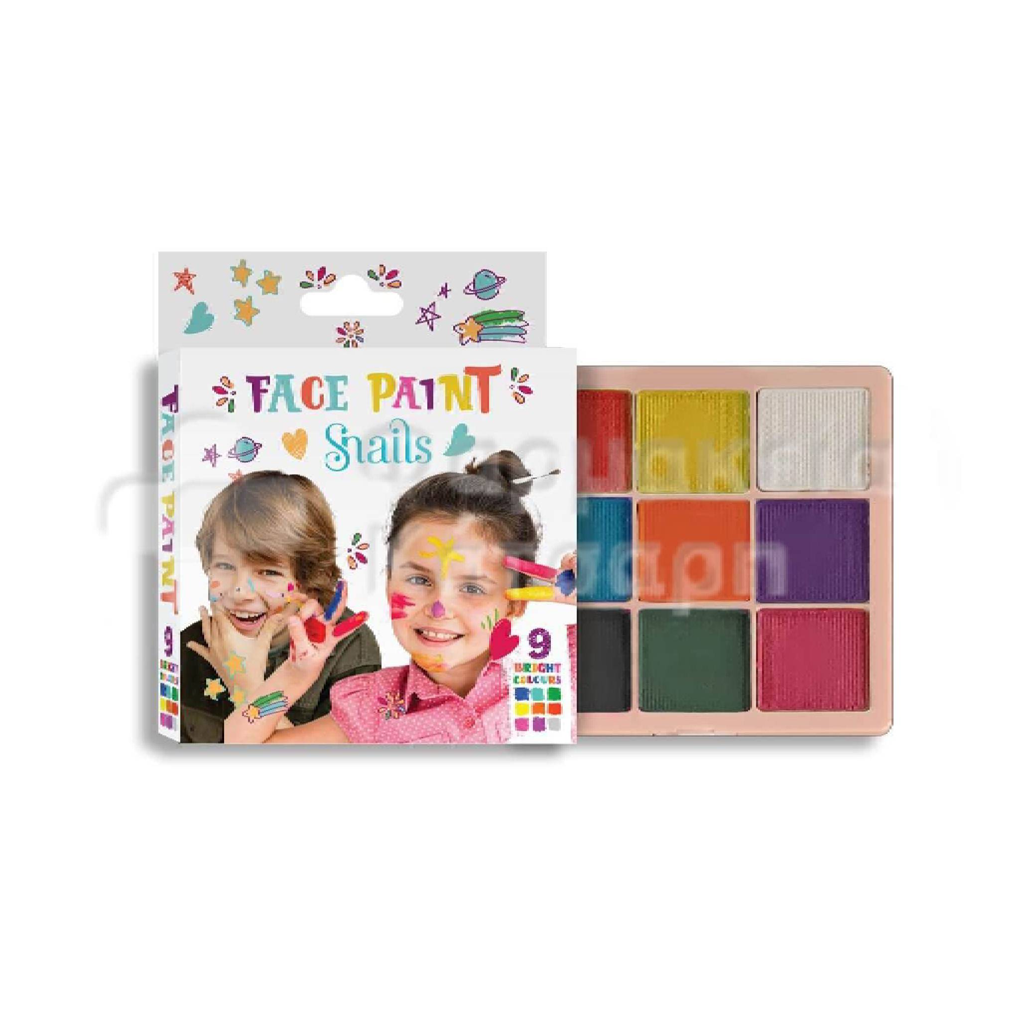 Snails Safe Nails Face Paint Palette 9 Bright Colours Lebanon