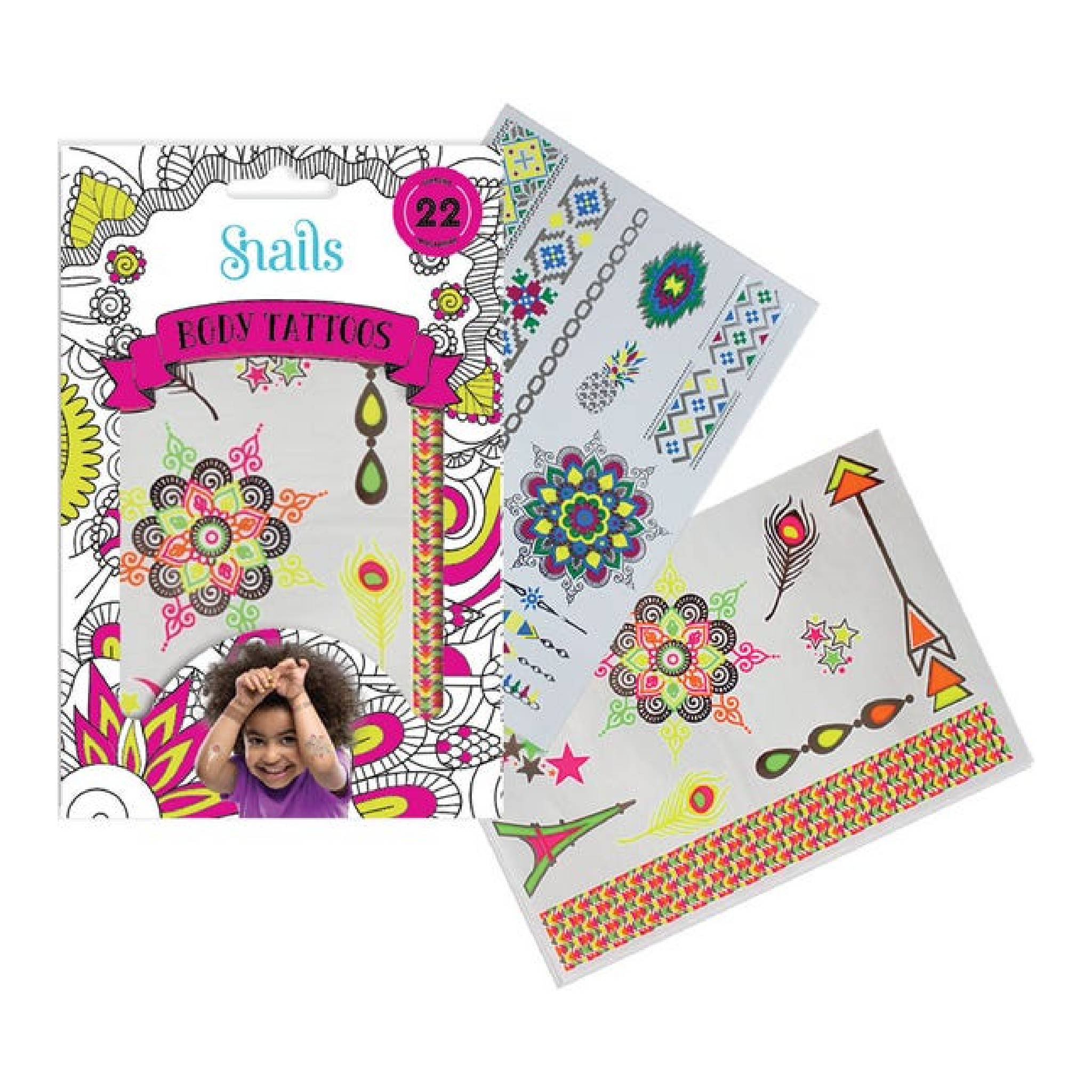 Snails Safe Nails Jewelry Tattoos Neon Set 22Pcs Lebanon