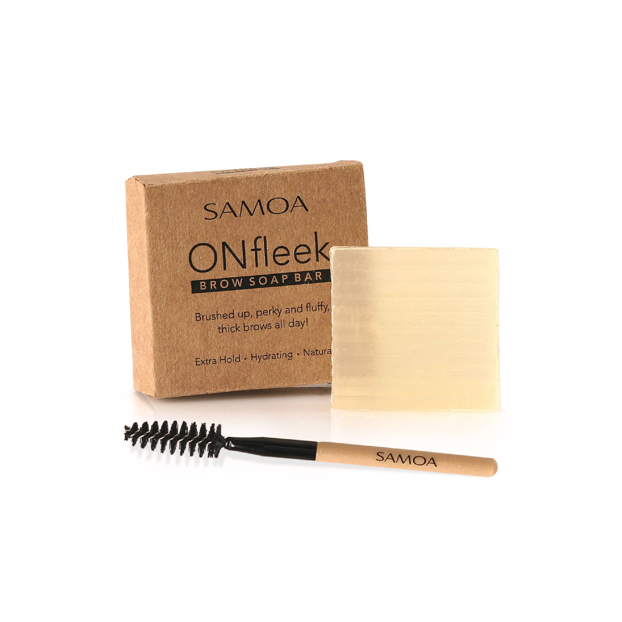 Samoa Cosmetics OnFleek Brows Soap Bar + Brush Lebanon