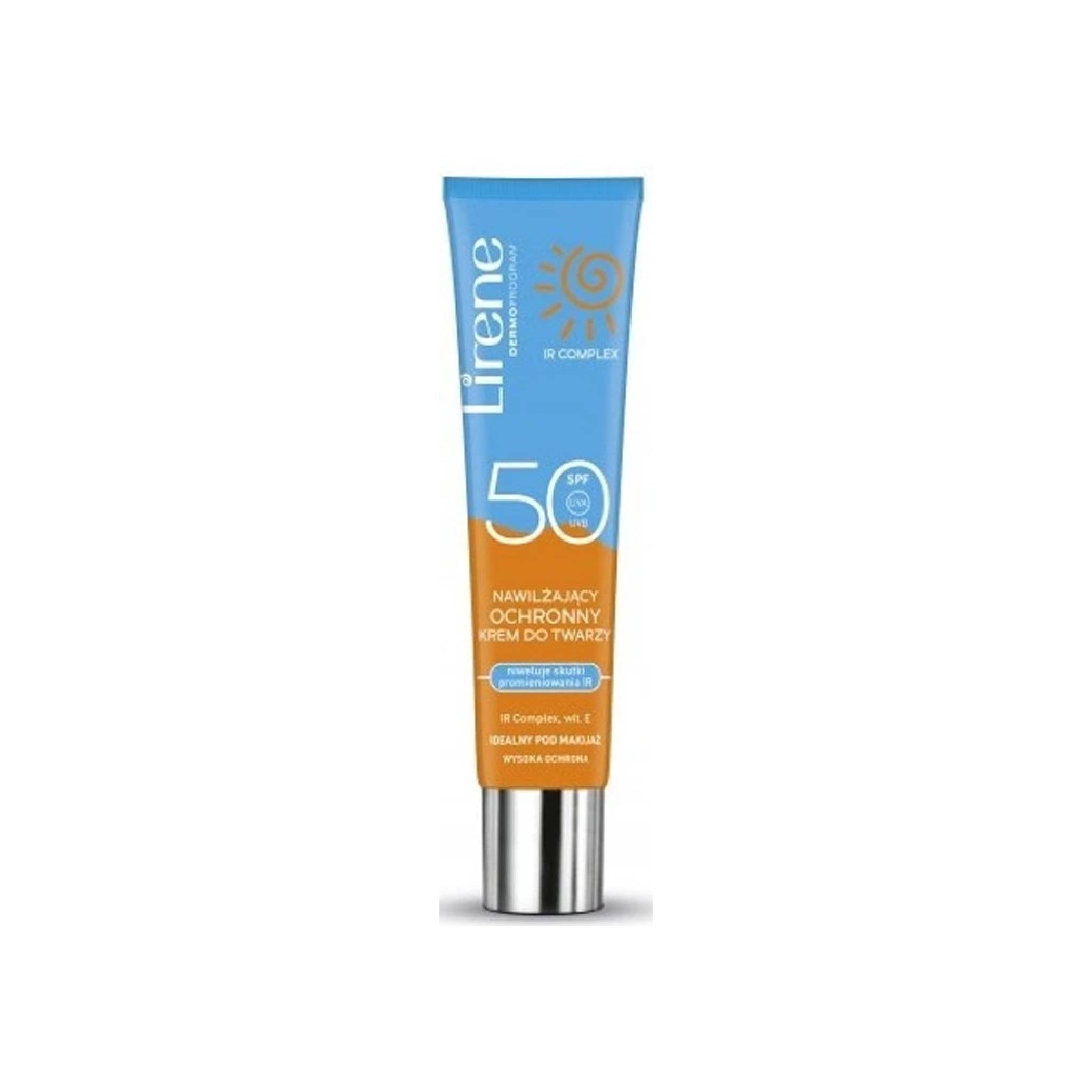 Lirene Moisturizing And Protective Face Cream SPF50 UVA-UVB-IR 40ml Lebanon