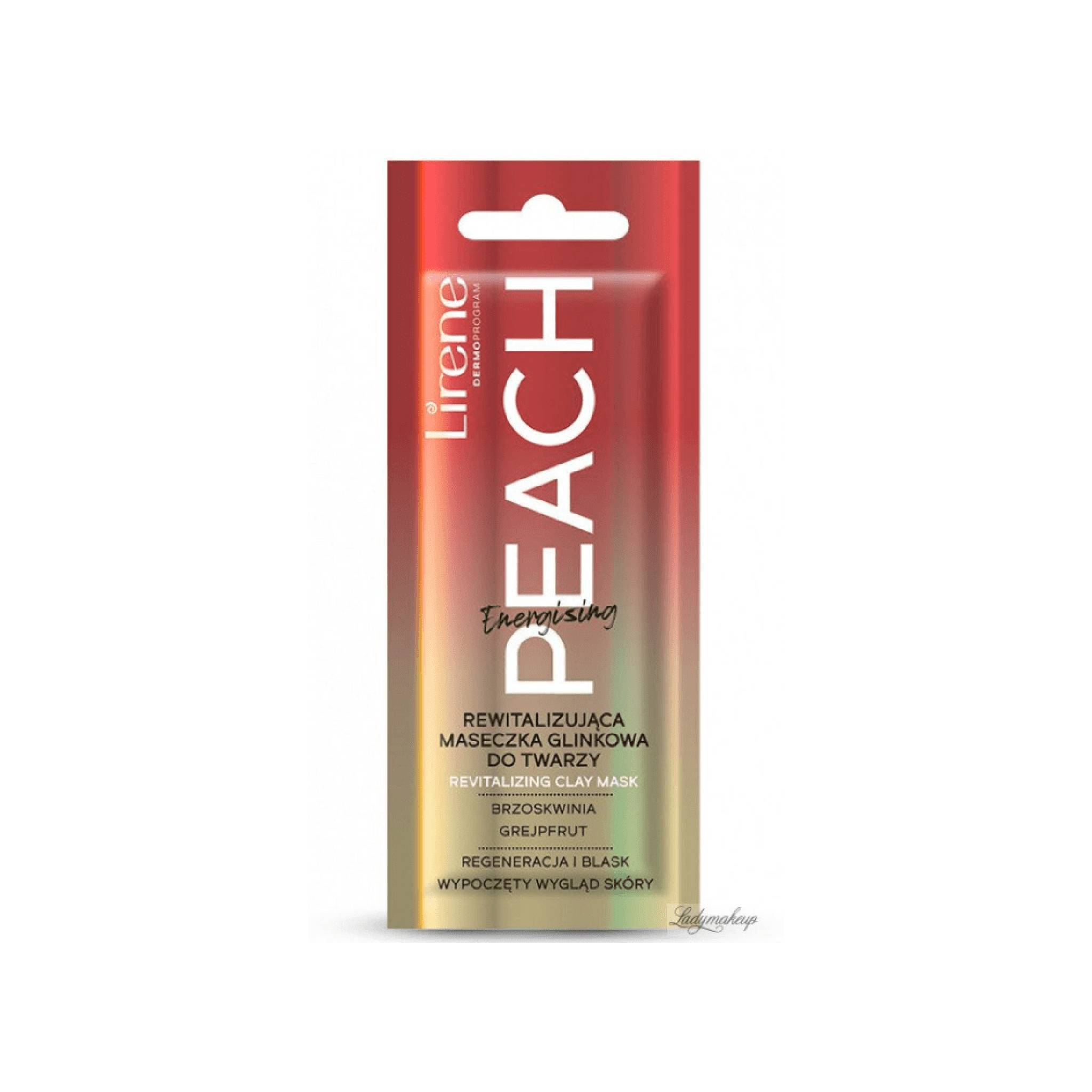 Lirene Energising Peach Revitalizing Clay Face Mask 6ml Lebanon