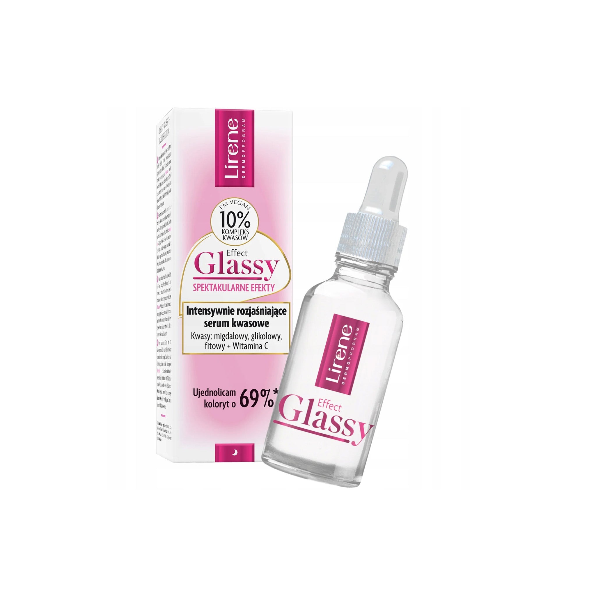Lirene EFFECT GLASSY Intensively Brightening Acid Serum 30ml Lebanon