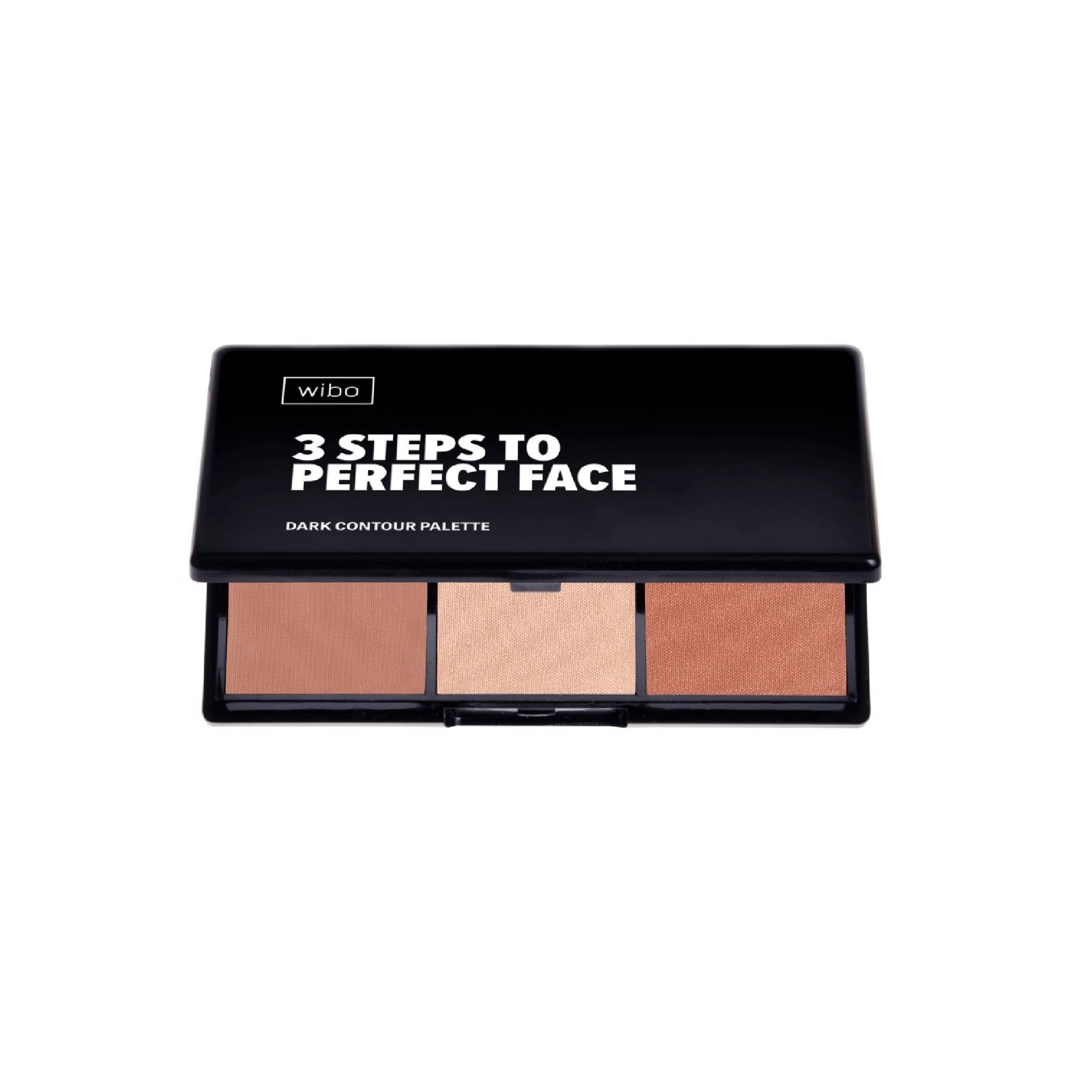 Wibo 3 Steps to Perfect Face Contour Palette Dark Lebanon