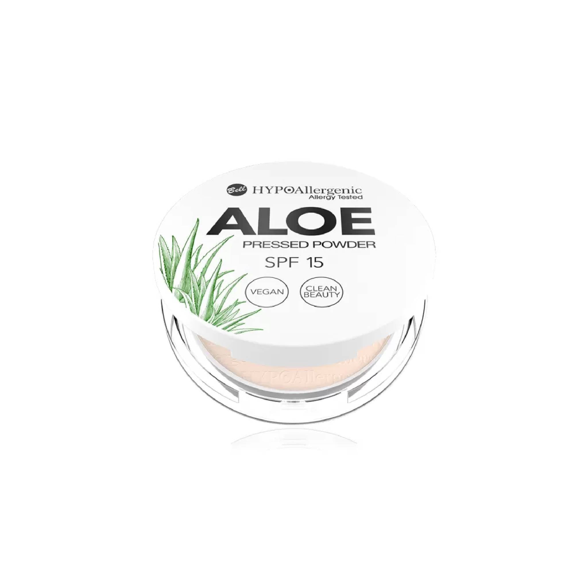 Bell HYPOAllergenic Aloe Vegan Pressed Powder SPF15 01 Cream Lebanon