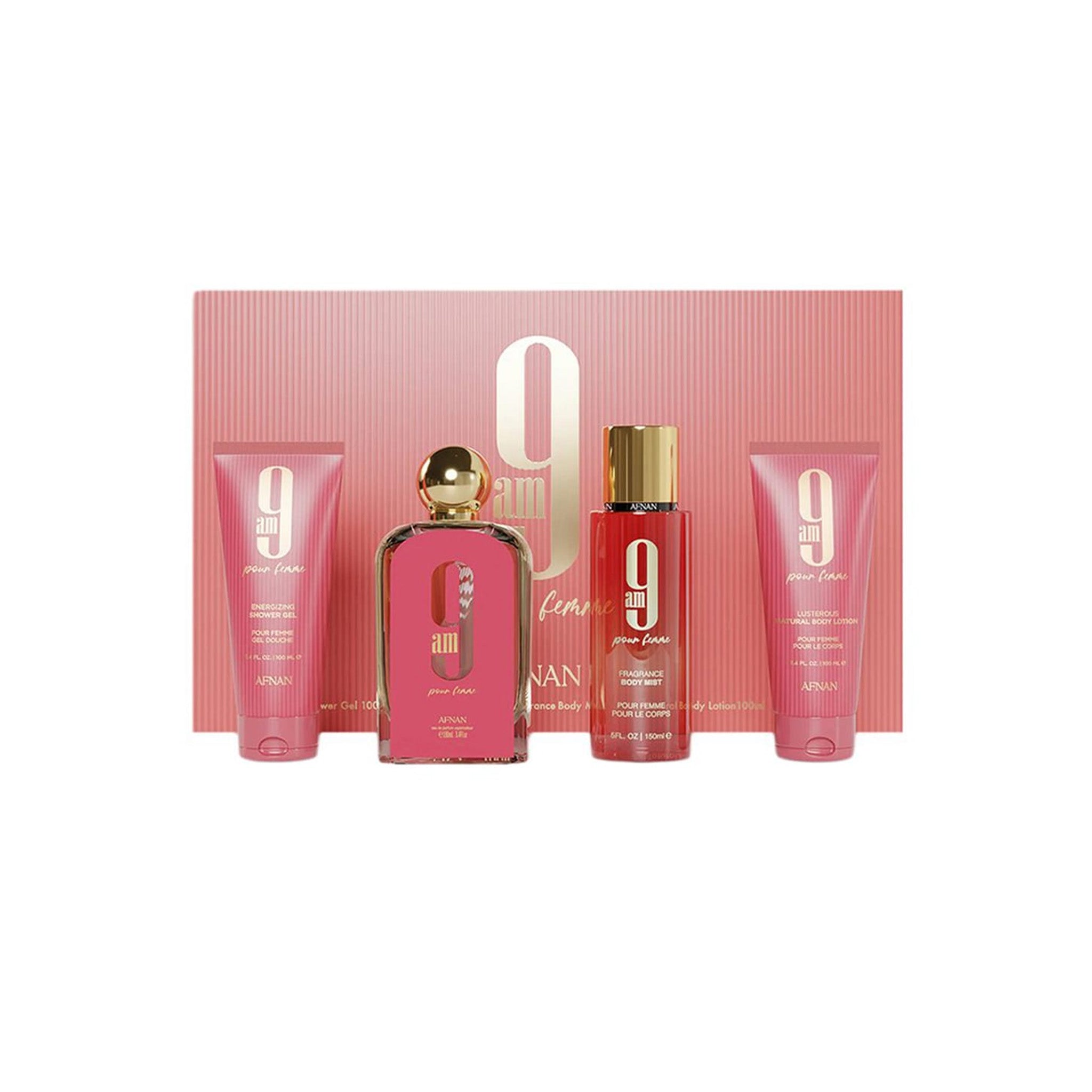 Afnan 9AM Pink Gift Set Lebanon