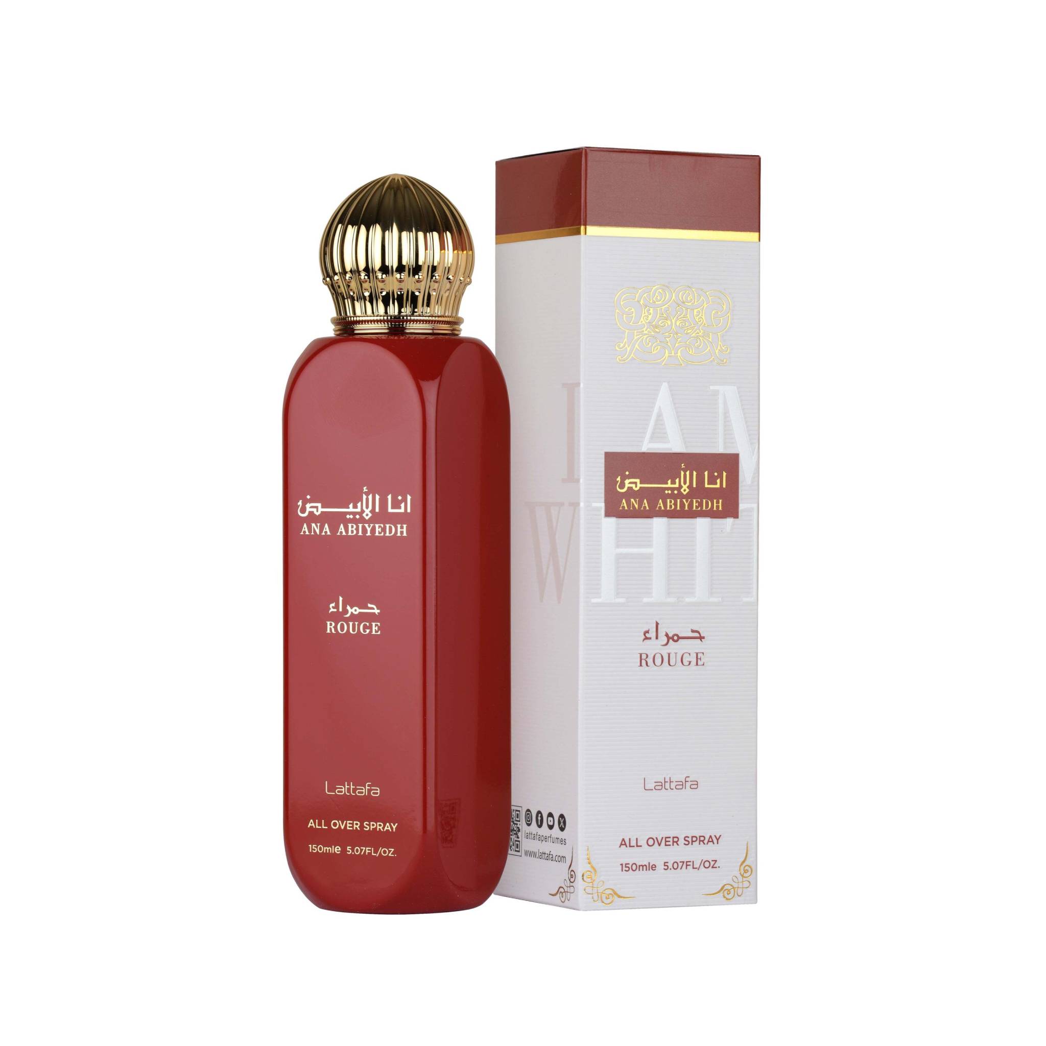 Lattafa Ana Abiyedh Rouge Body Mist 150ml Lebanon