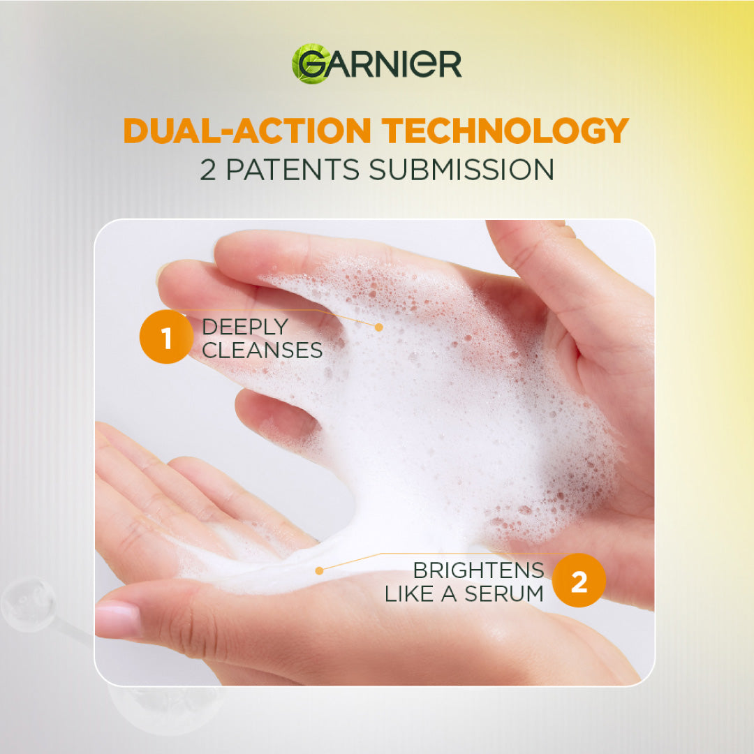 Fast Bright Serum Cleanser - Dual Action Foam Cleanser - Brightens in 1 Wash - For All Skin Types, Even Sensitive Skin