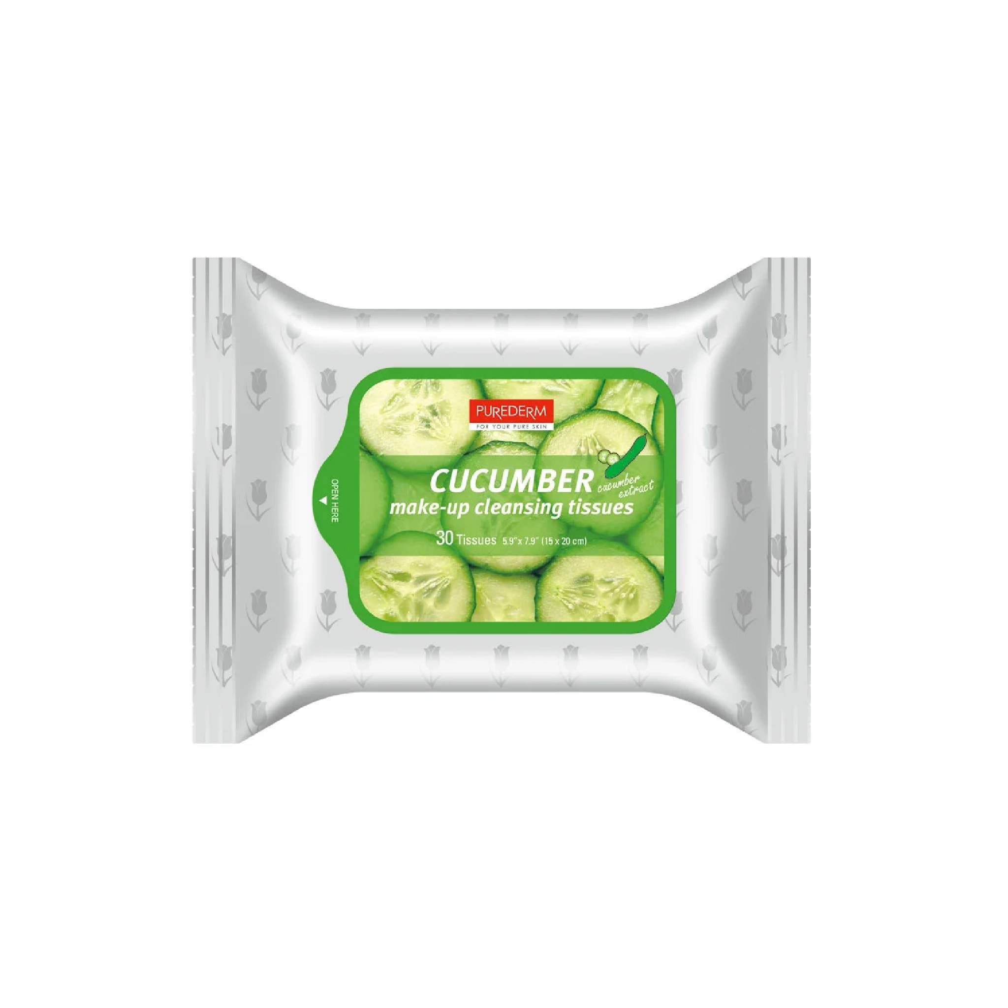 Purederm Cucumber Makeup Cleansing Tissues 30Sheets Lebanon