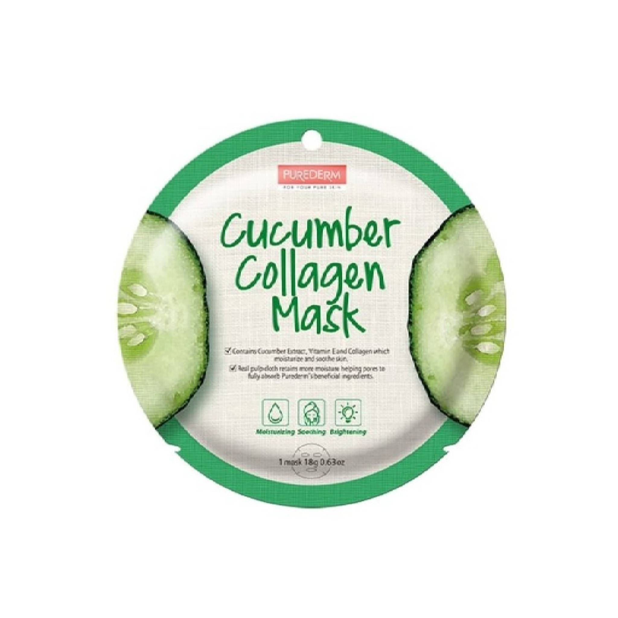 Purederm Cucumber Collagen Mask 1Mask Lebanon