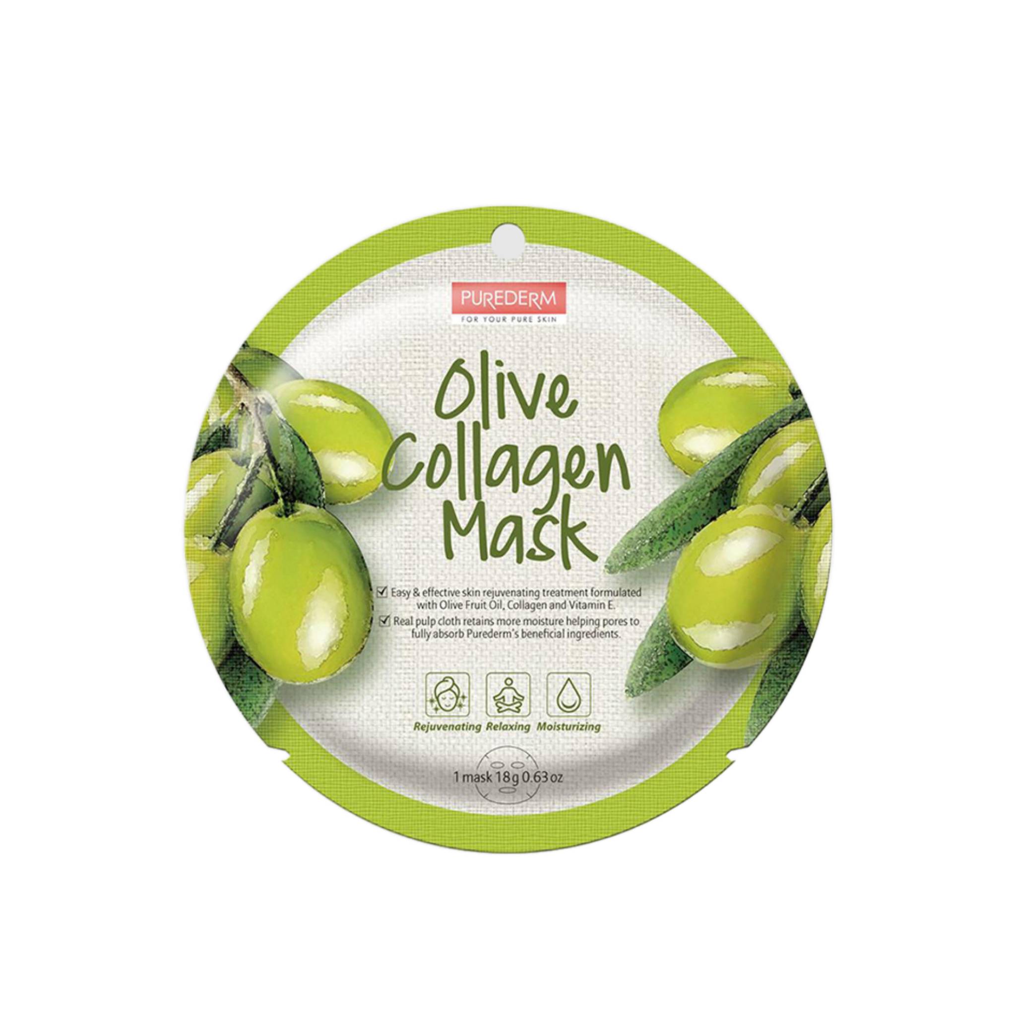 Purederm Olive Collagen Mask 1Mask Lebanon