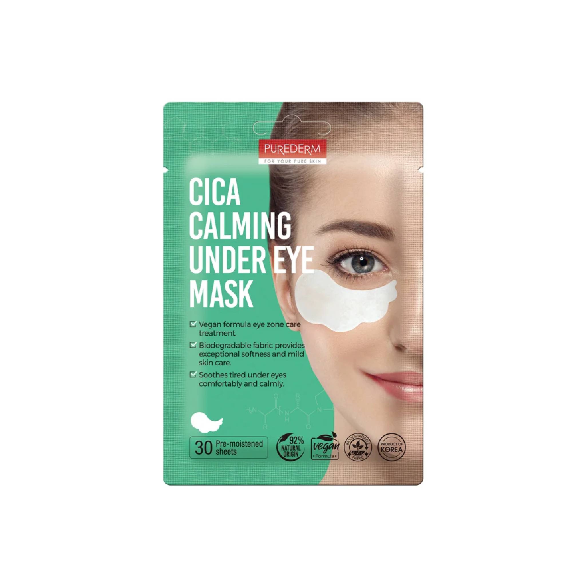 Purederm Cica Calming Under Eye Mask 30Sheets Lebanon