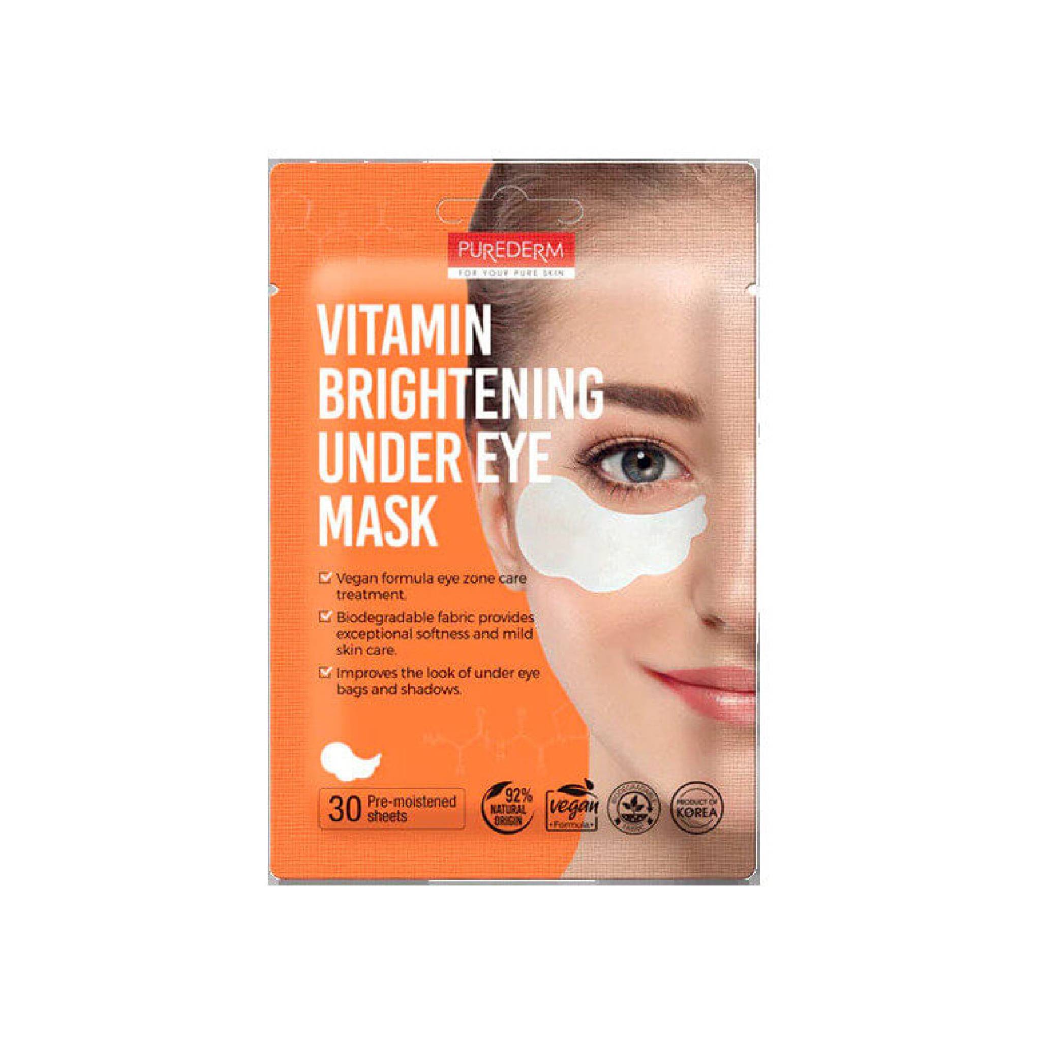 Purederm Vitamin Rejuvenating Under Eye Mask 30Sheets Lebanon