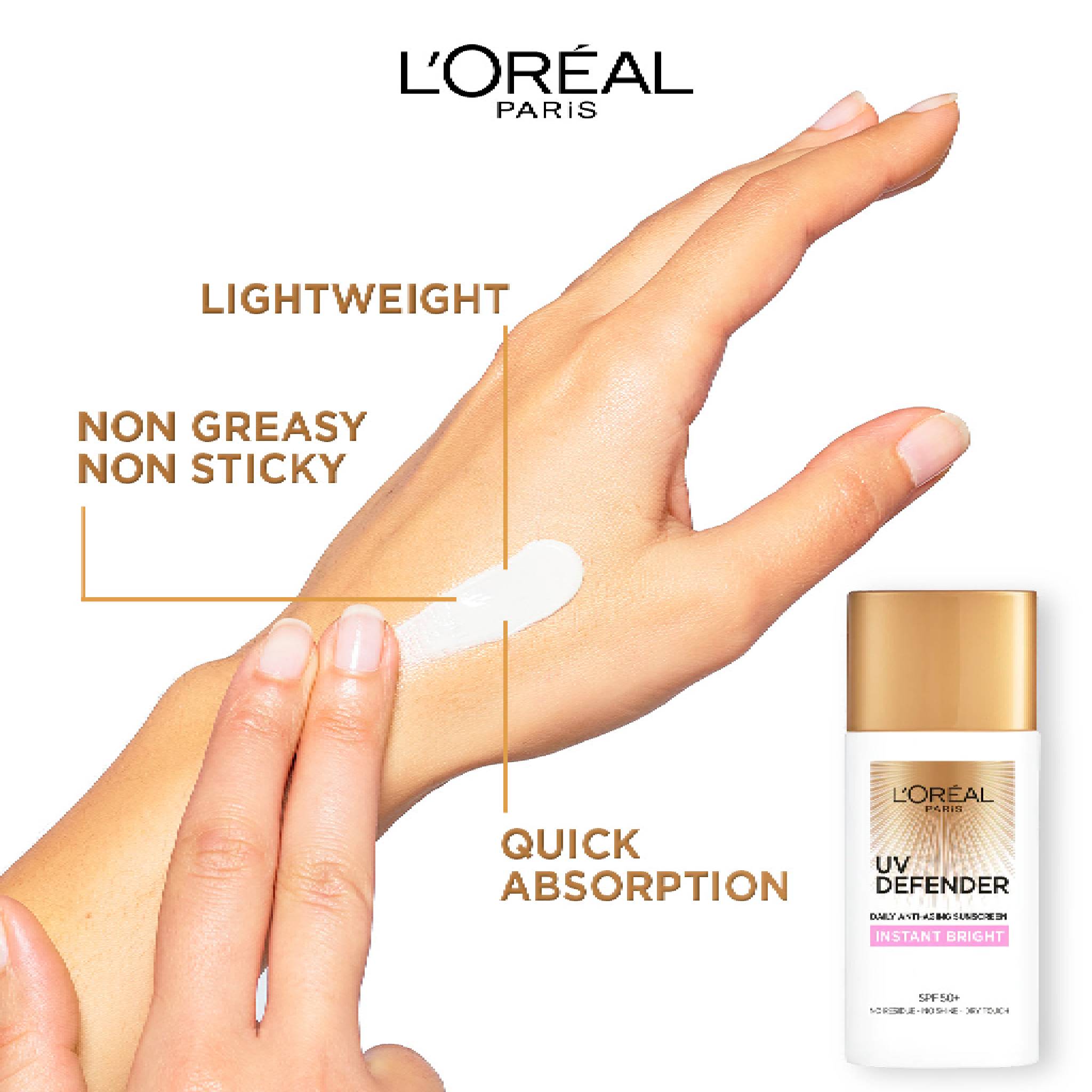 UV Defender Sunscreen SPF50+/PA++++  -Instant Bright